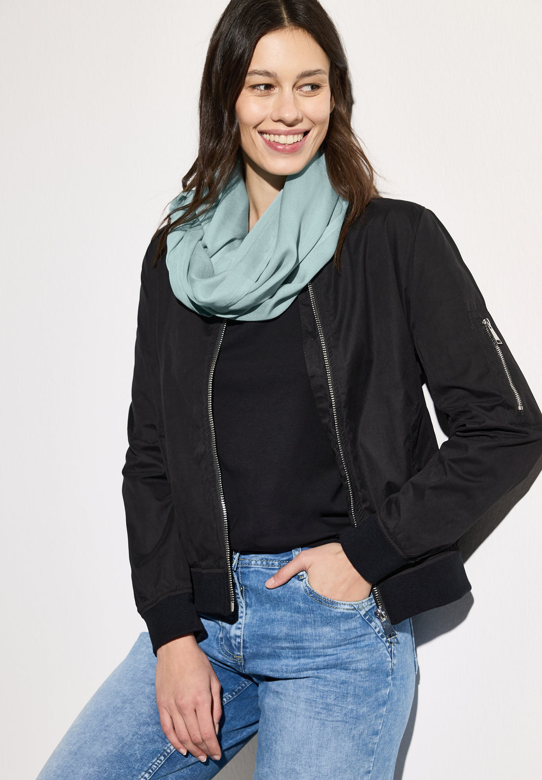 CECIL Loop Schal Damen Weiche Viskose