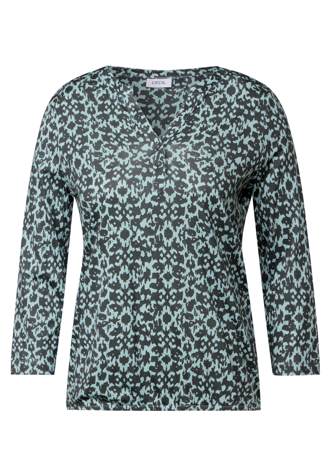 CECIL Tunika-Shirt Damen Minimal Print 3/4-Arm