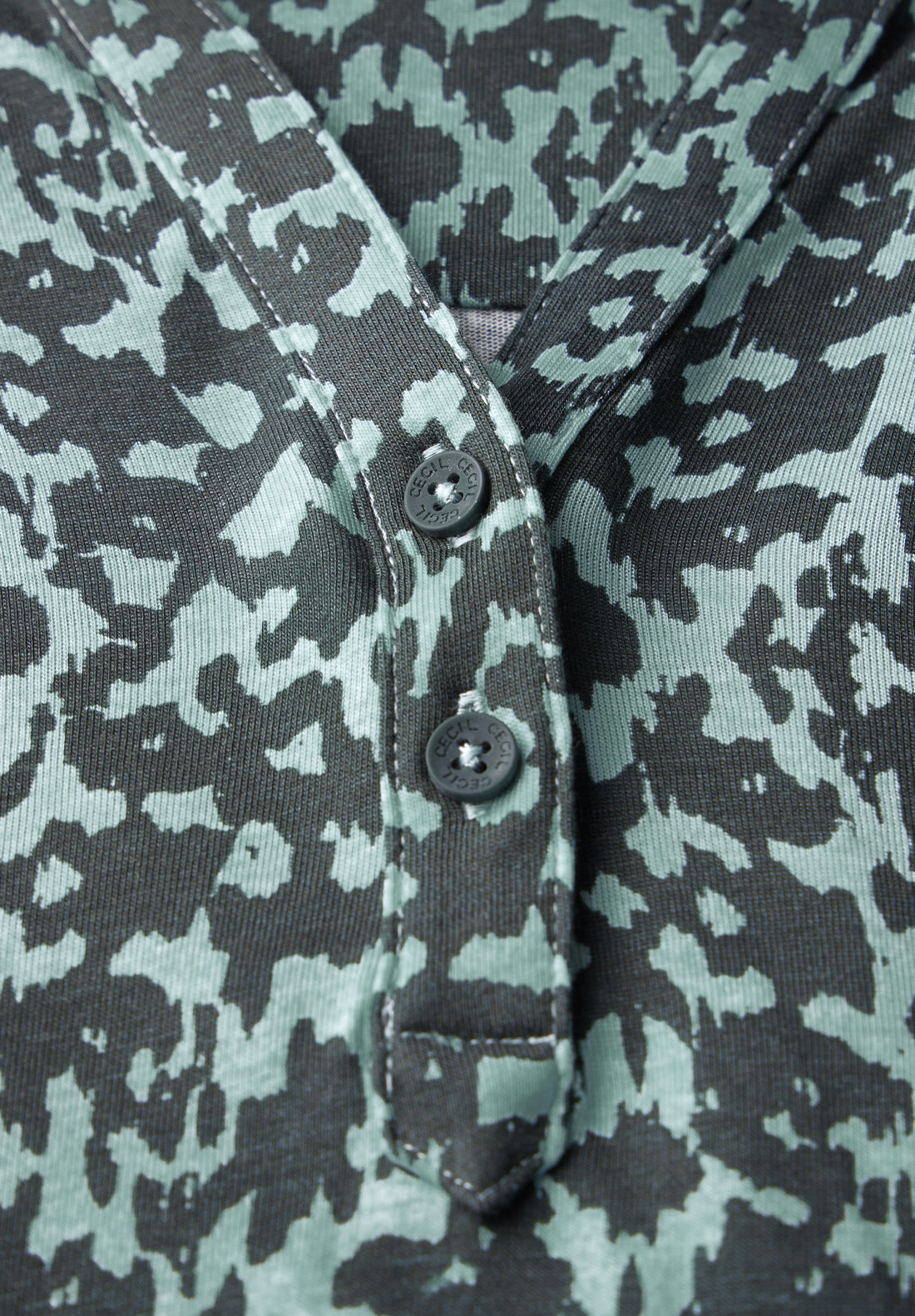 CECIL Tunika-Shirt Damen Minimal Print 3/4-Arm