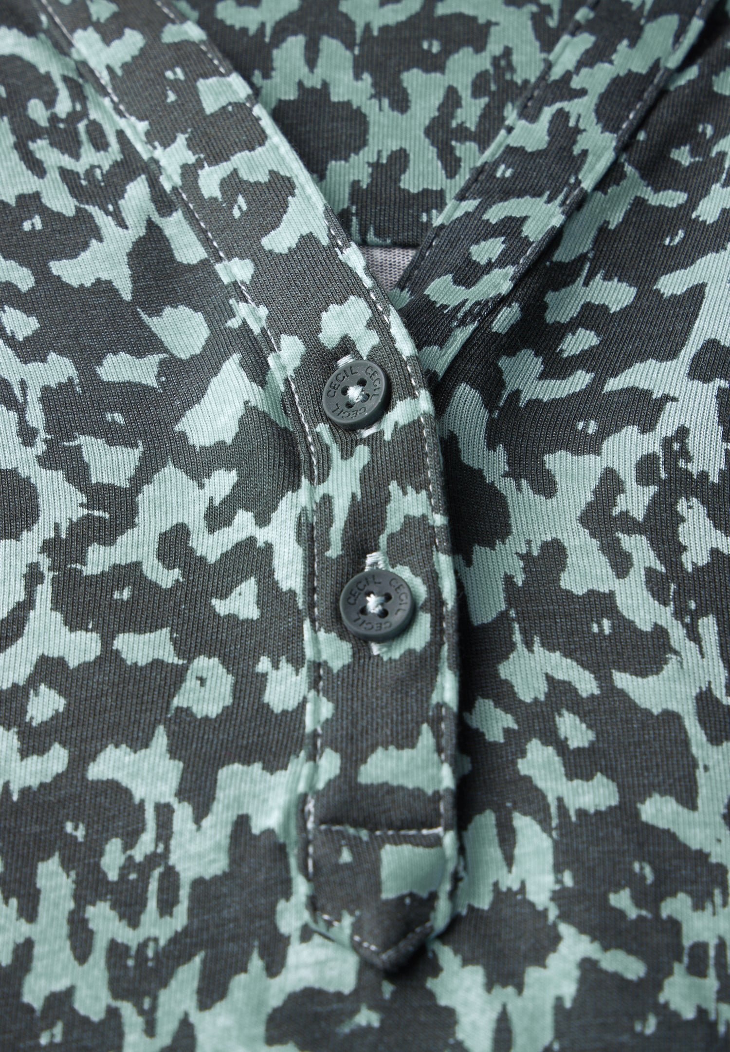 CECIL Tunika-Shirt Damen Minimal Print 3/4-Arm