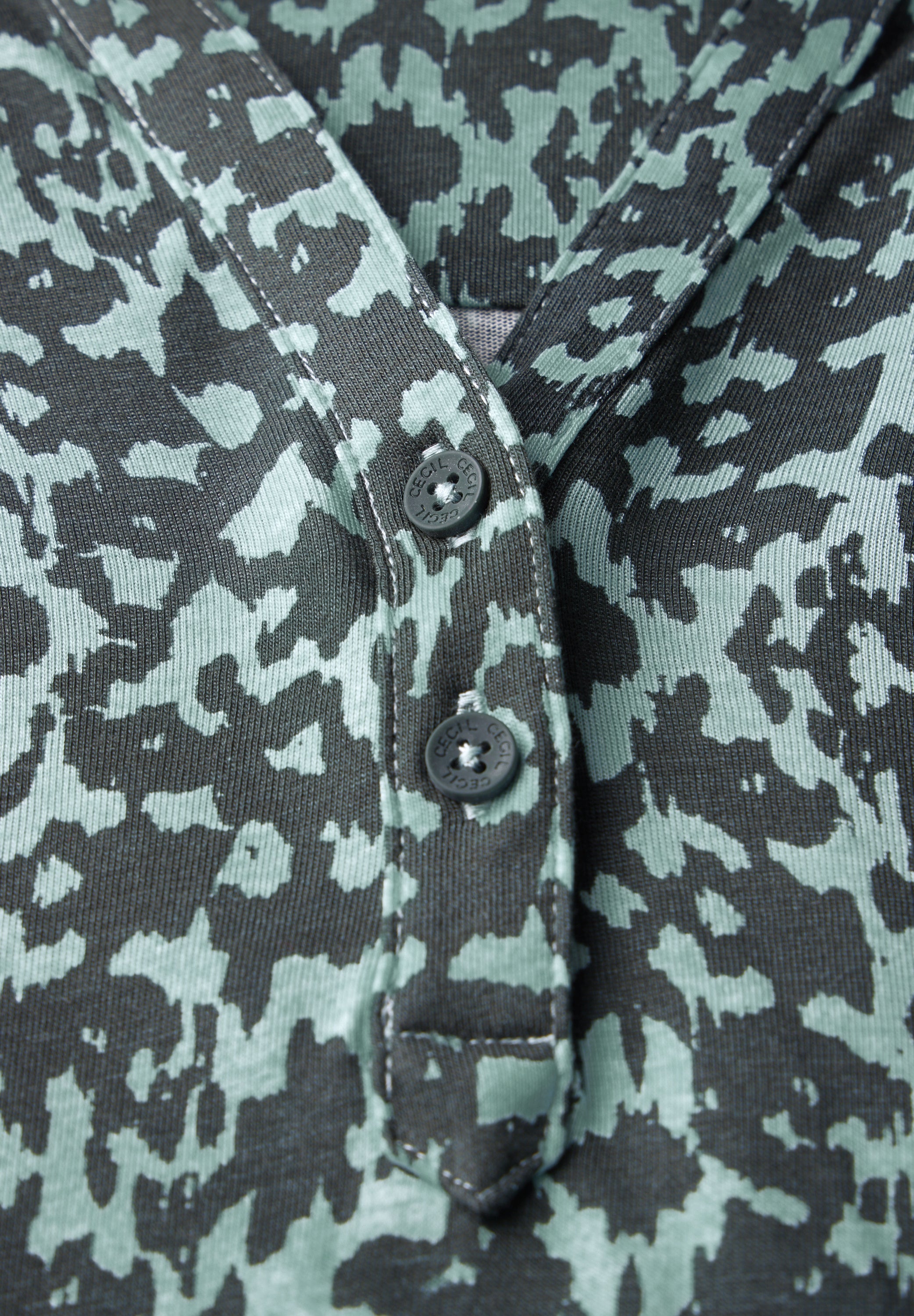 CECIL Tunika-Shirt Damen Minimal Print 3/4-Arm