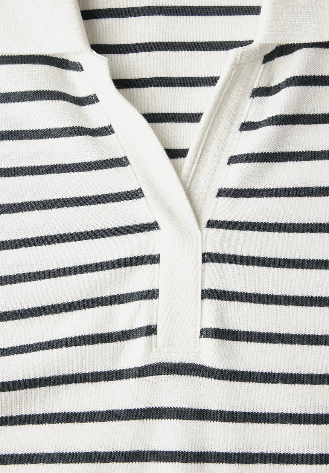 CECIL Gestreiftes Piquée Poloshirt Damen Sportives Kurzarmshirt