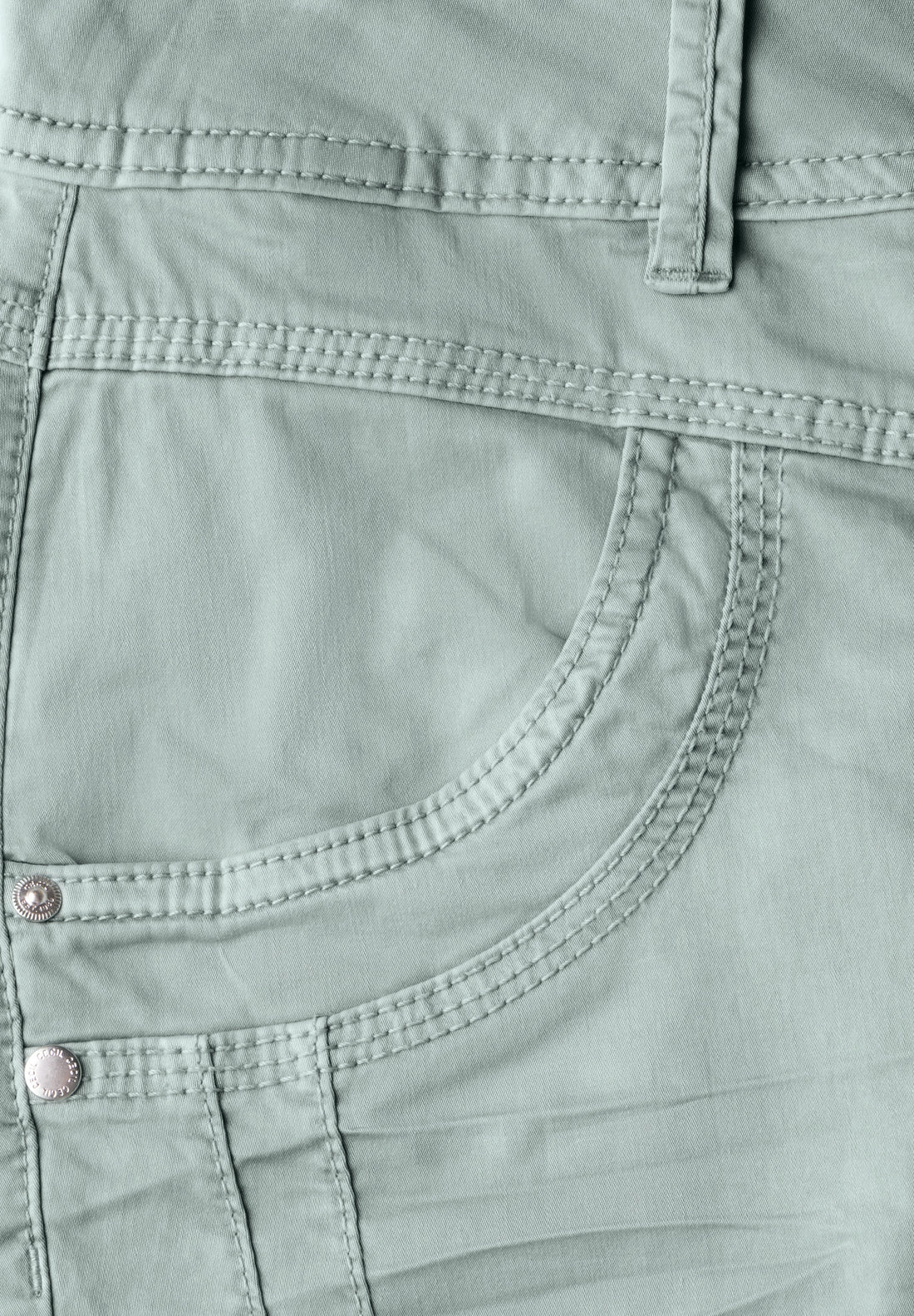 CECIL Casual Fit Hose Damen Slim Legs Mid Waist Washed Optik