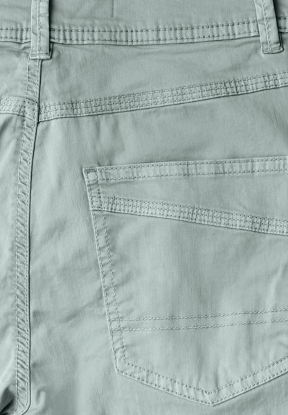 CECIL Casual Fit Hose Damen Slim Legs Mid Waist Washed Optik