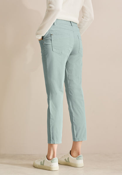 CECIL Casual Fit Hose Damen Slim Legs Mid Waist Washed Optik