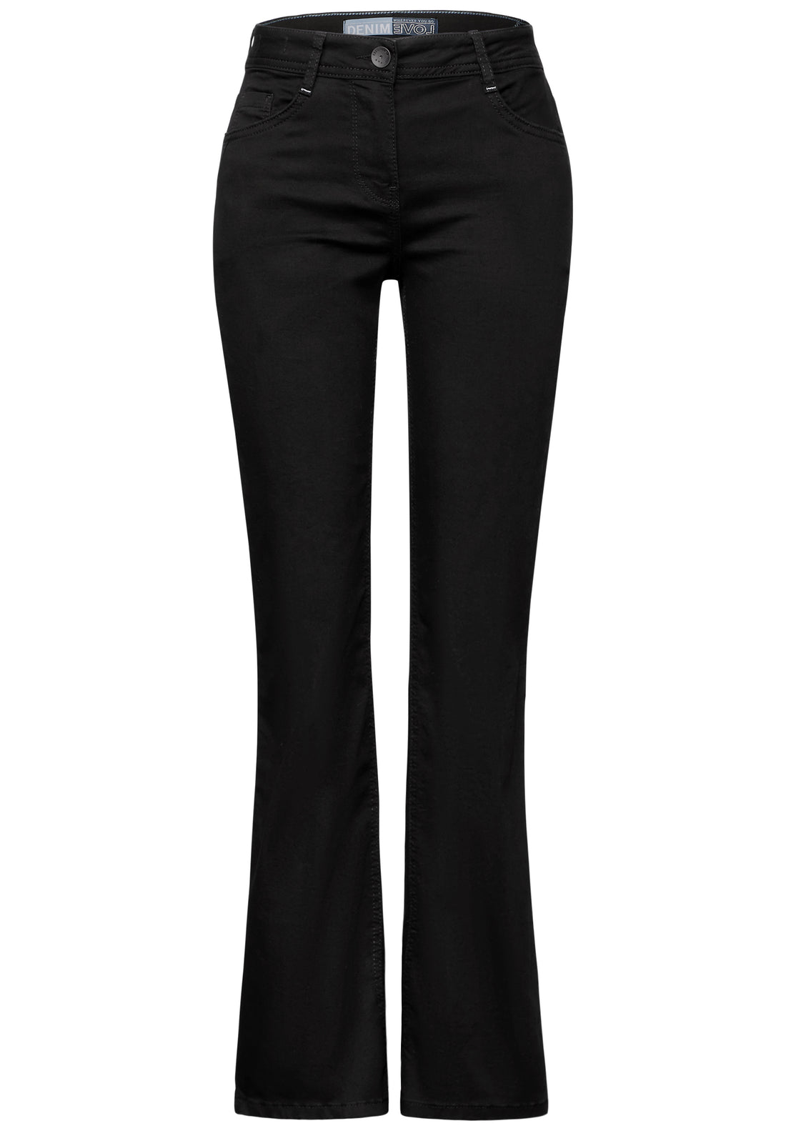 CECIL Bootcut Jeans Damen High Waist Slim Fit Stretchanteil