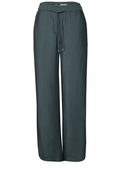 CECIL Loose Fit High Waist Hose Damen Bequem mit Wide Legs
