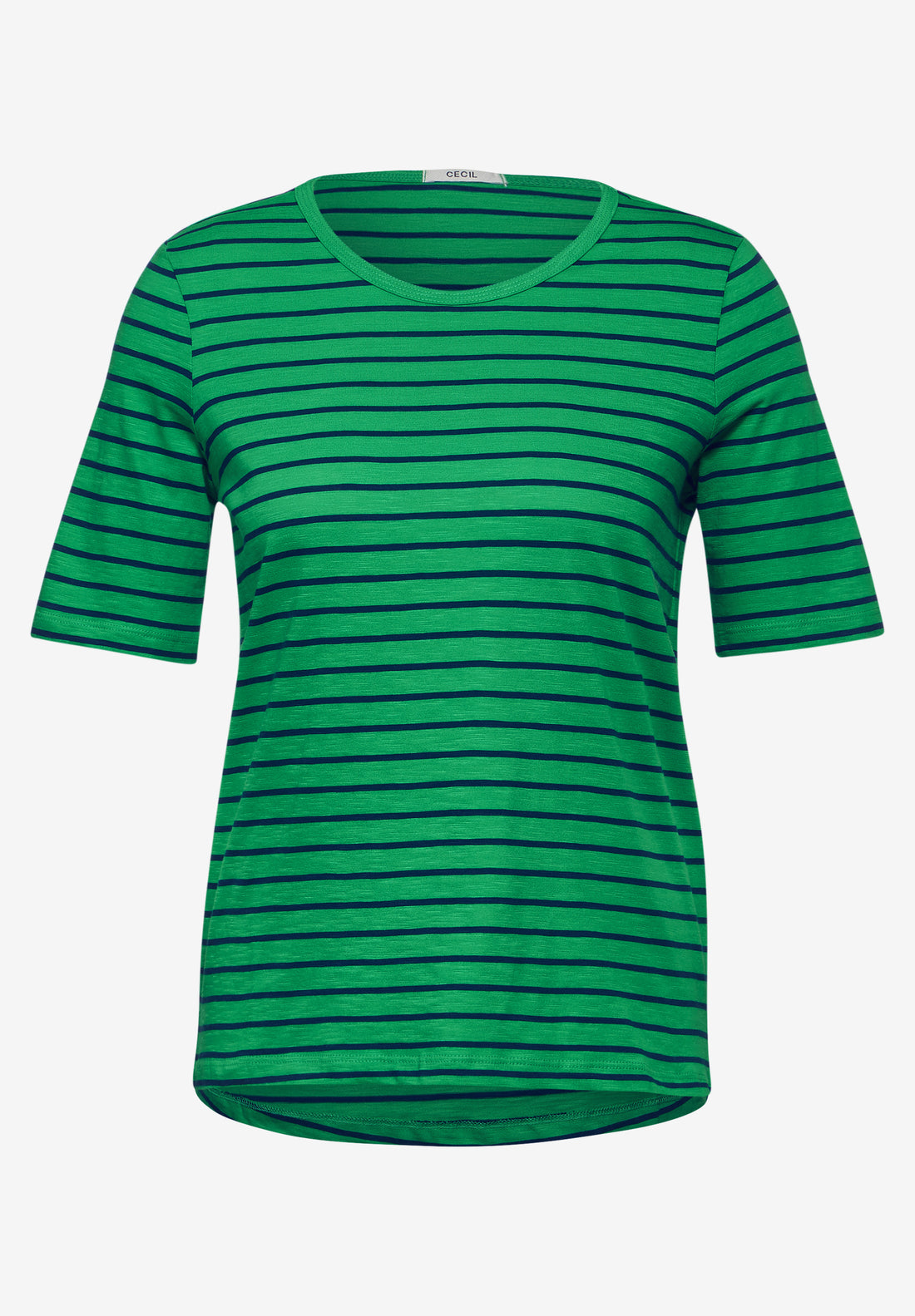 CECIL Gestreiftes T-Shirt Damen Flammgarn Baumwolle