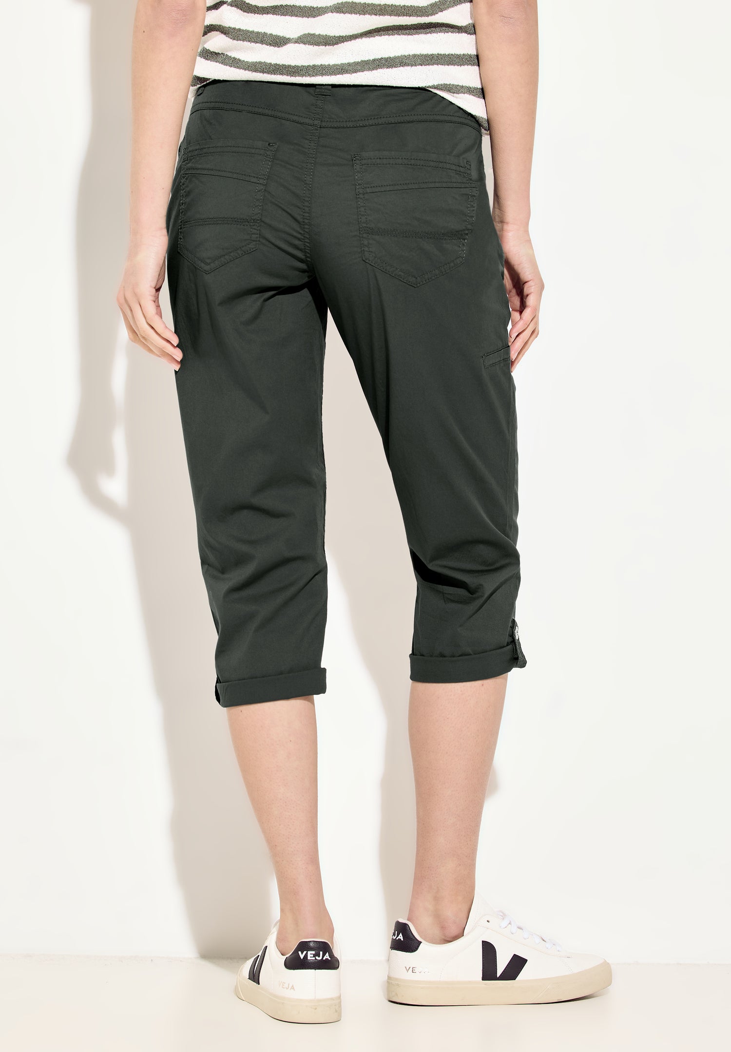 CECIL Papertouch 3/4 Cargohose Damen mit Turn-Up