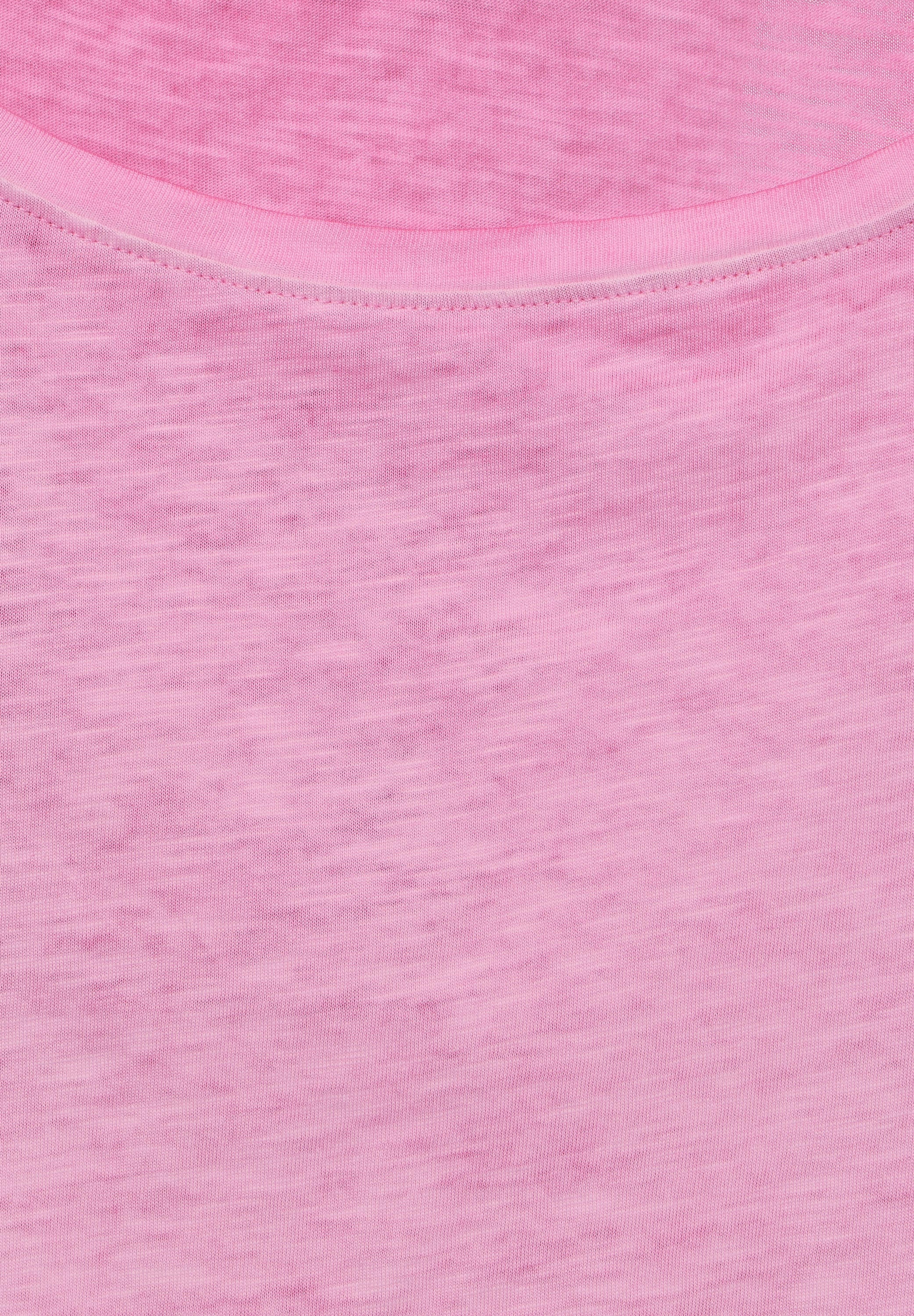 CECIL Damen T-Shirt mit Flammgarn und Knotendetail