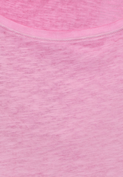 CECIL Damen T-Shirt mit Flammgarn und Knotendetail