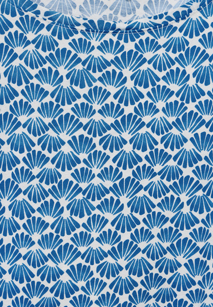 CECIL Luftiges T-Shirt mit Print für Damen in Blau
