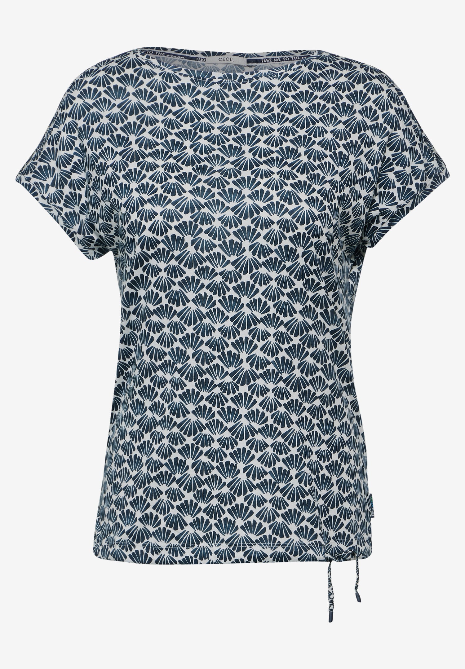 CECIL Luftiges T-Shirt mit Print für Damen in Blau