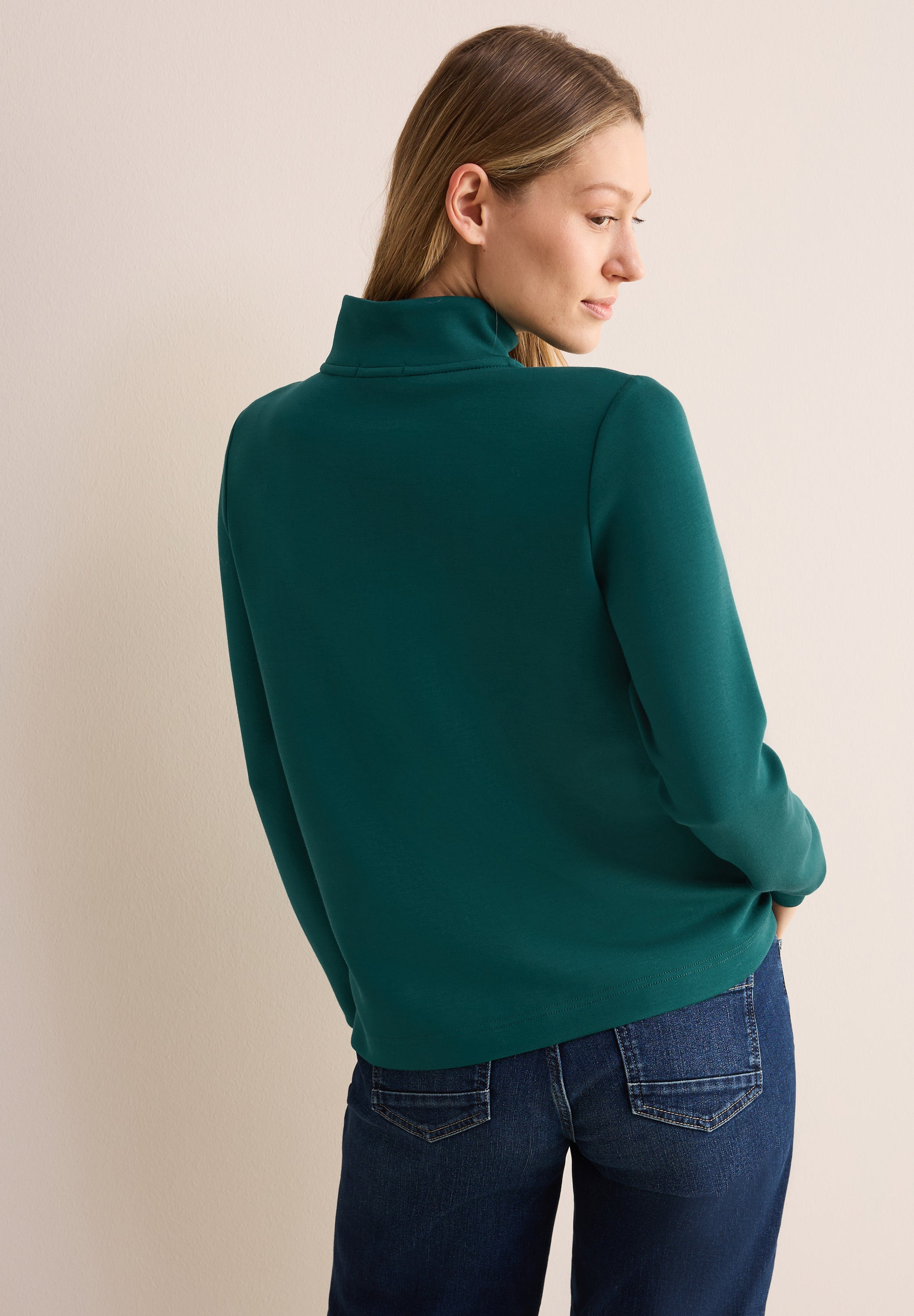 CECIL Langarmshirt Damen Bequemer Viskosemix Stretchanteil
