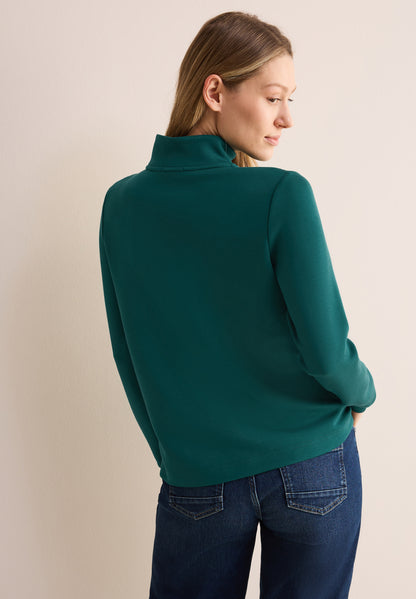 CECIL Langarmshirt Damen Bequemer Viskosemix Stretchanteil