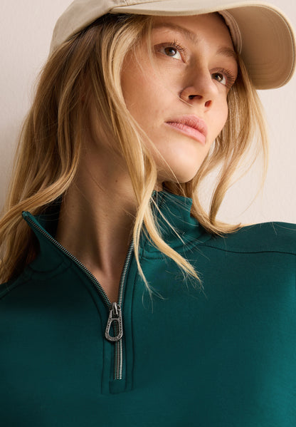 CECIL Langarmshirt Damen Bequemer Viskosemix Stretchanteil