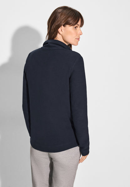 CECILDamen Leichte Sweatjacke mit Tunnelzug Aufgesetzte Taschen