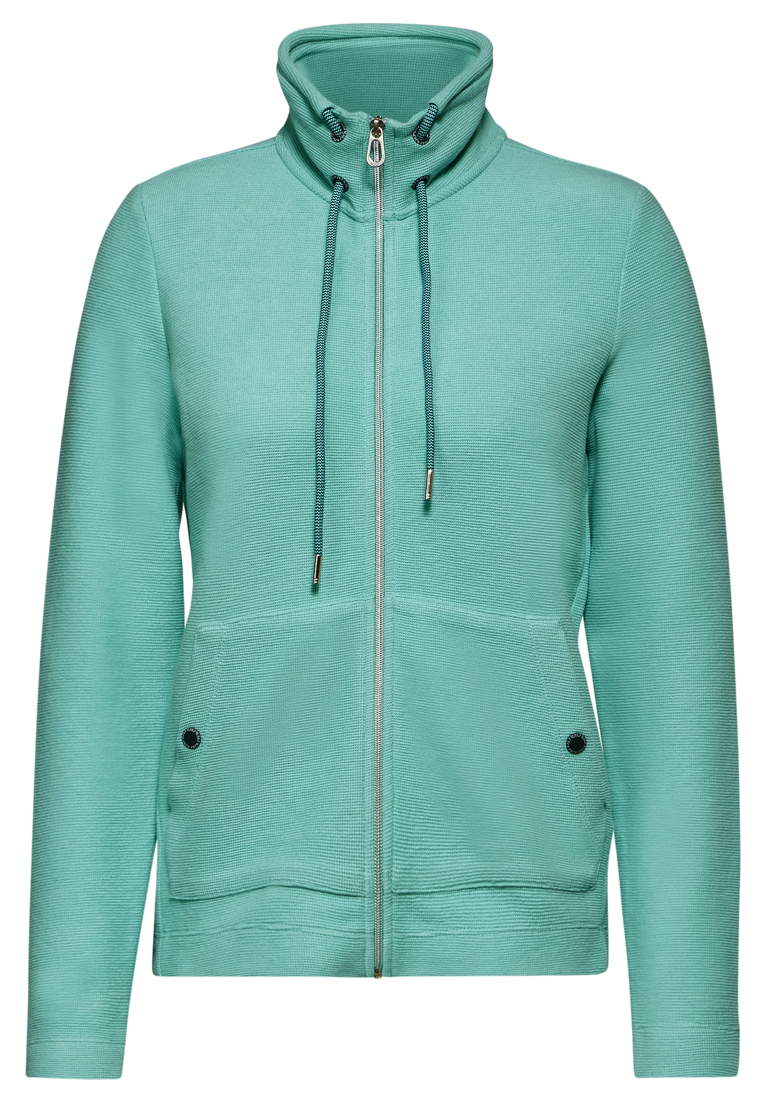 CECILDamen Leichte Sweatjacke mit Tunnelzug Aufgesetzte Taschen