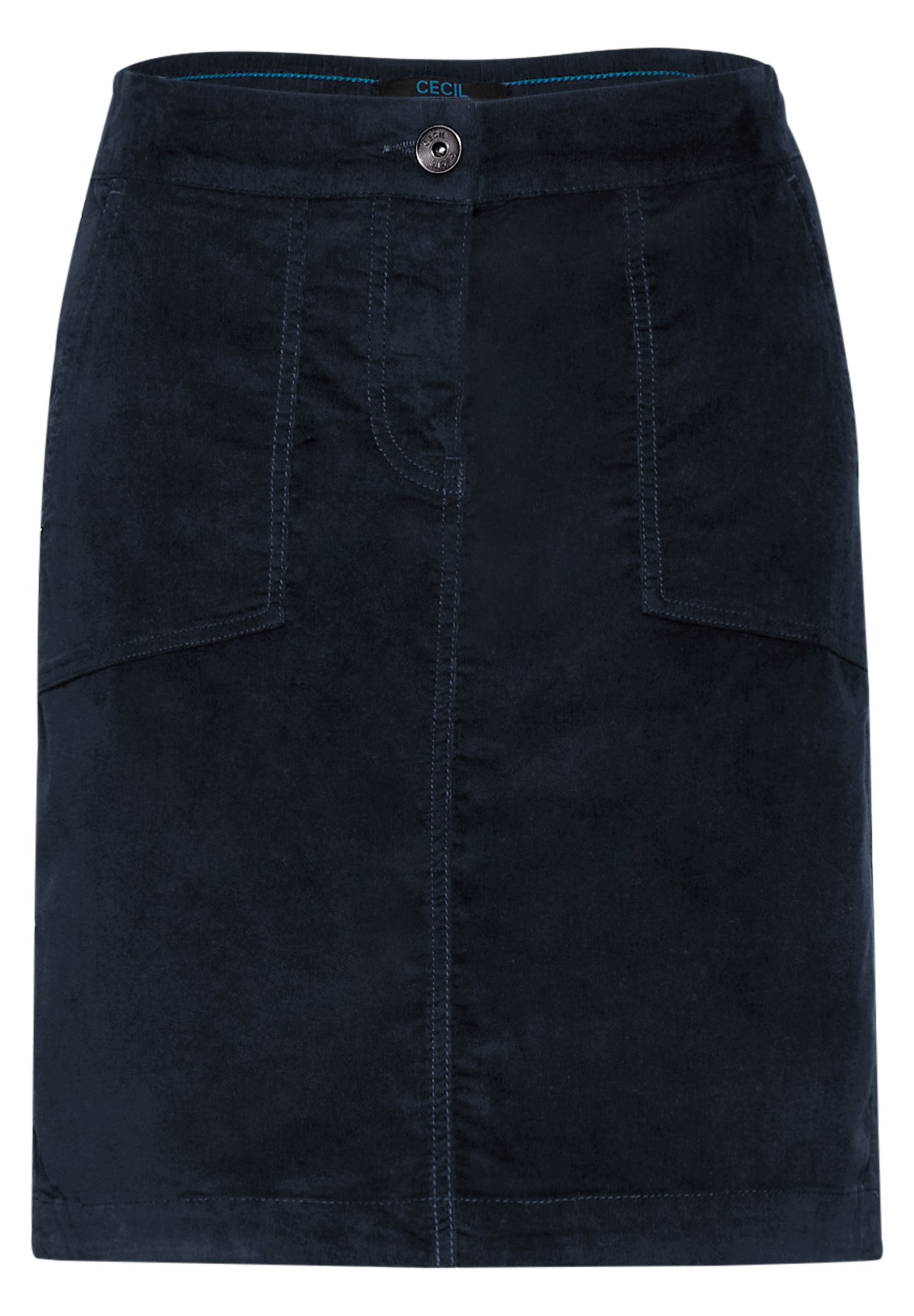 CECIL Cordrock Damen Bequem Stretch Baumwolle Elasthan
