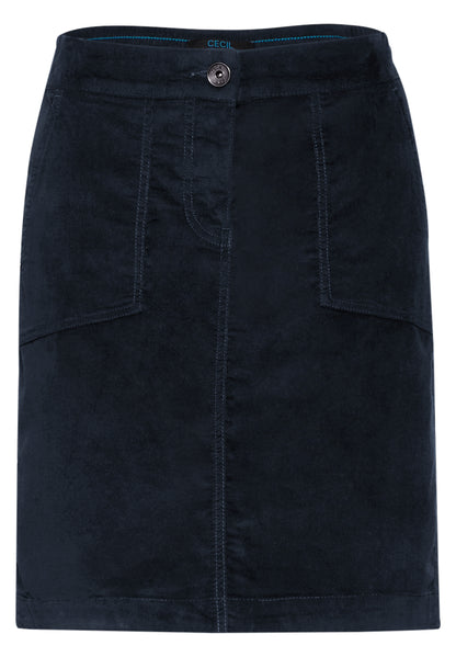 CECIL Cordrock Damen Bequem Stretch Baumwolle Elasthan