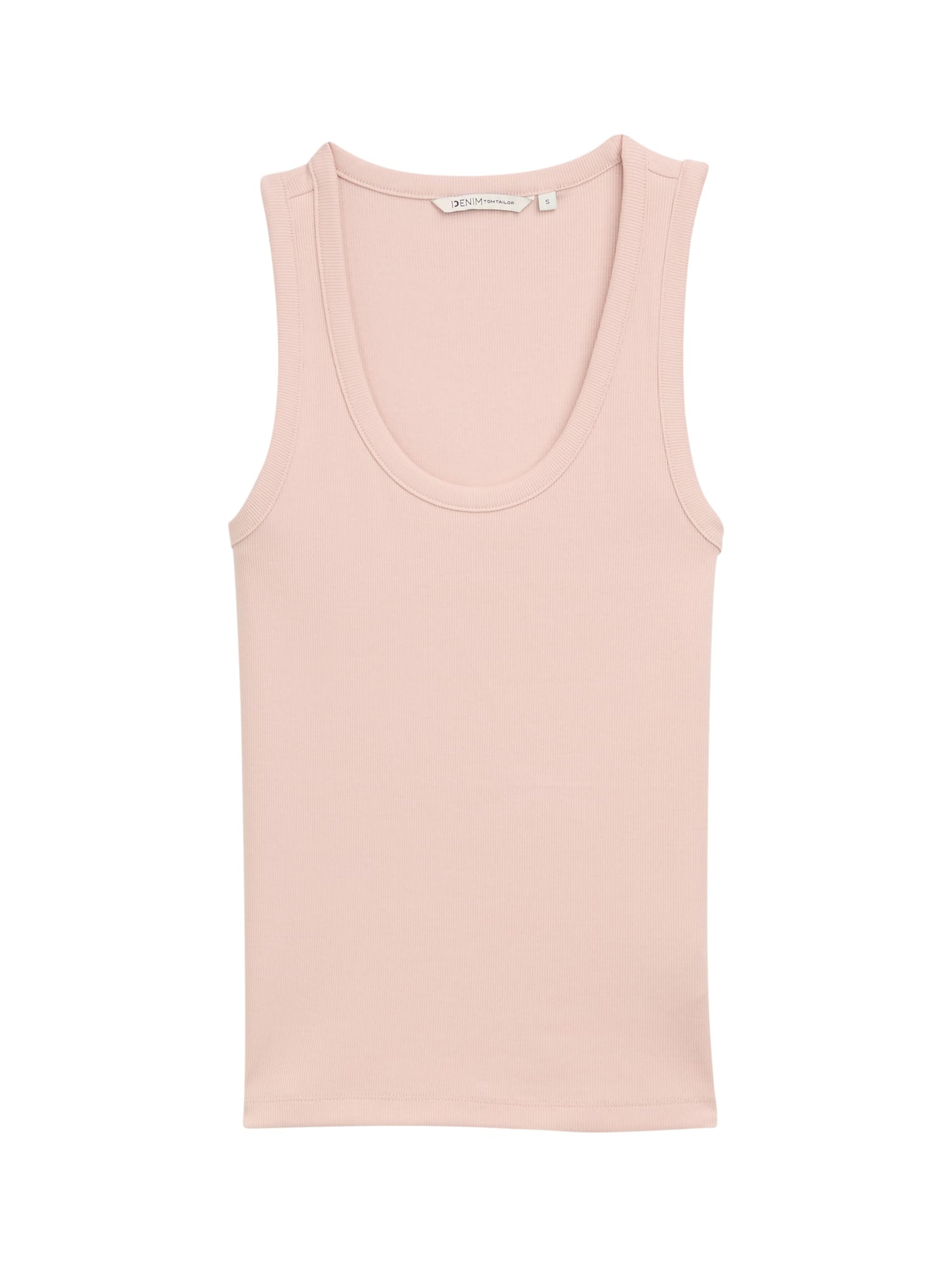 Tom Tailor Denim Eng anliegendes Ripp-Top Damen Stretch