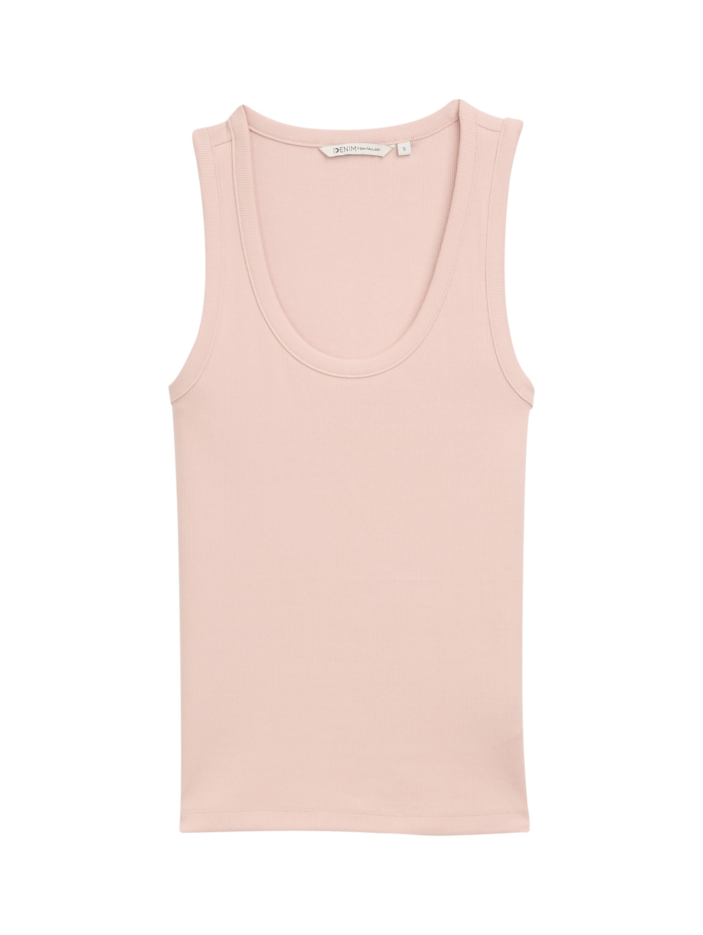 Tom Tailor Denim Eng anliegendes Ripp-Top Damen Stretch