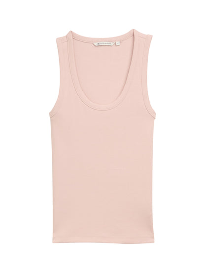 Tom Tailor Denim Eng anliegendes Ripp-Top Damen Stretch