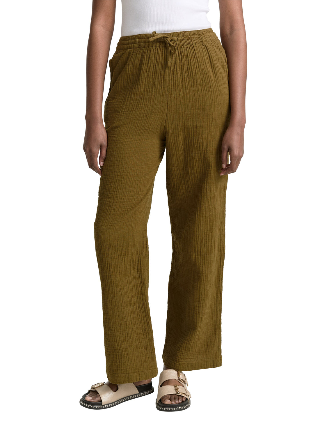 Tom Tailor Denim High Waist Hose Damen Weiches Baumwollmaterial