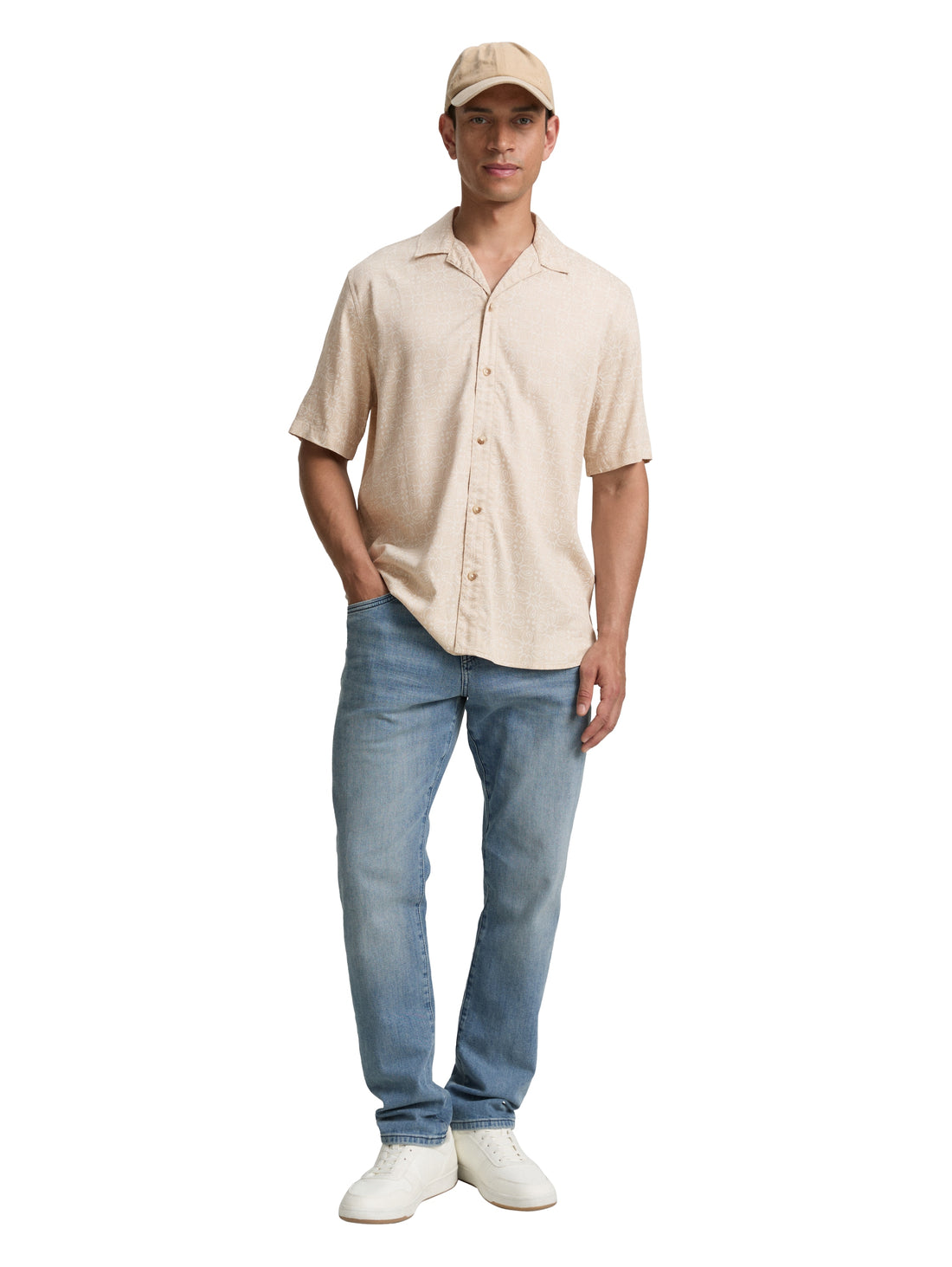 Tom Tailor Denim Hawaii-Hemd Kurzarm Erwachsene Männlich