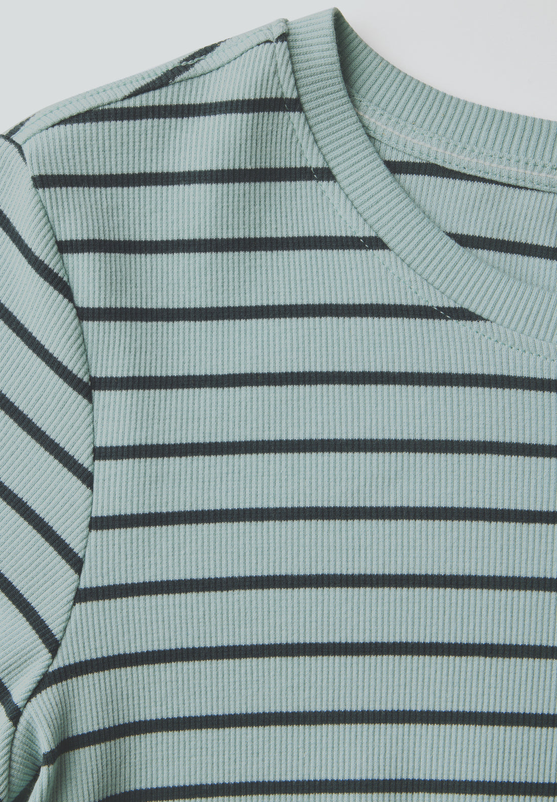 CECIL Damen T-Shirt Kurzarm Baumwollmix Rippstruktur