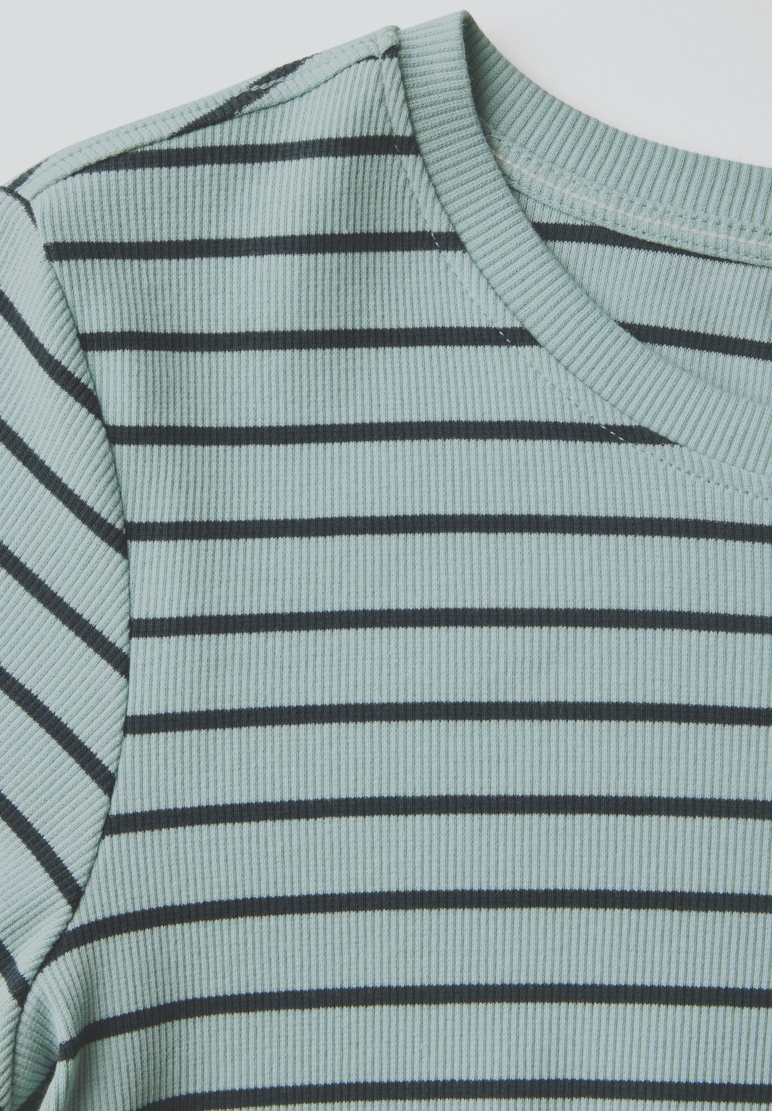 CECIL Damen T-Shirt Kurzarm Baumwollmix Rippstruktur