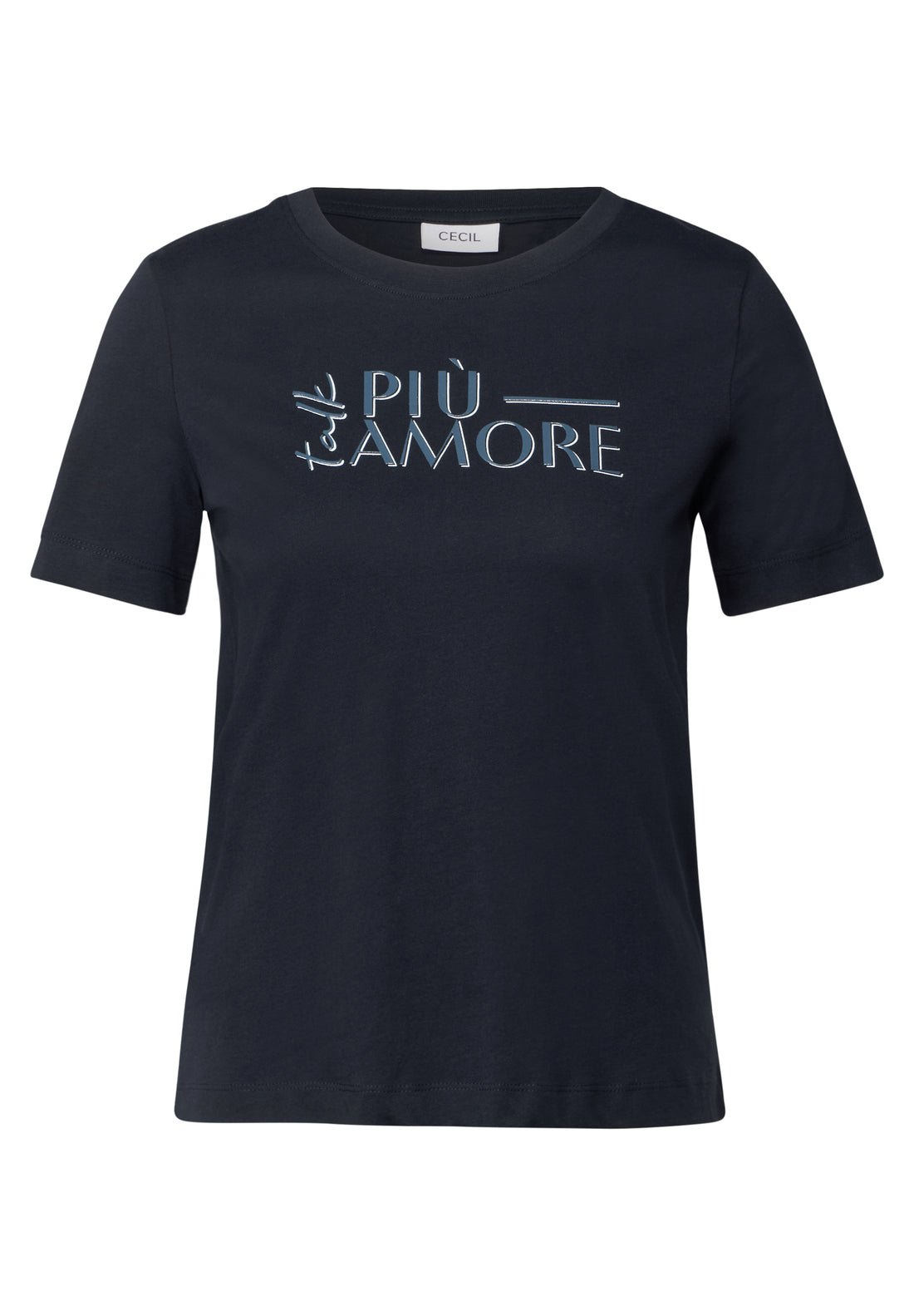 CECIL T-Shirt Damen Wording Artwork Baumwolle