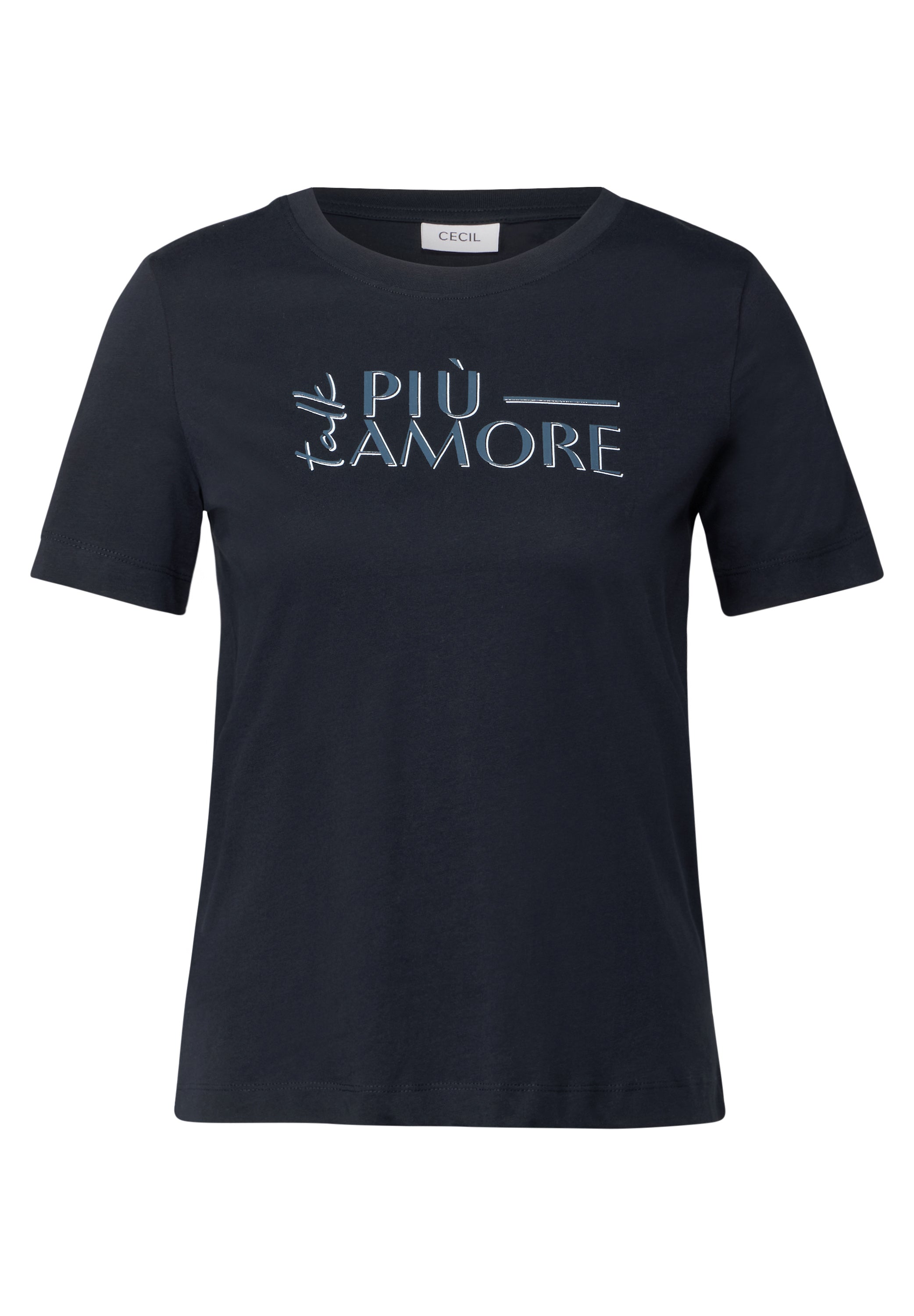 CECIL T-Shirt Damen Wording Artwork Baumwolle