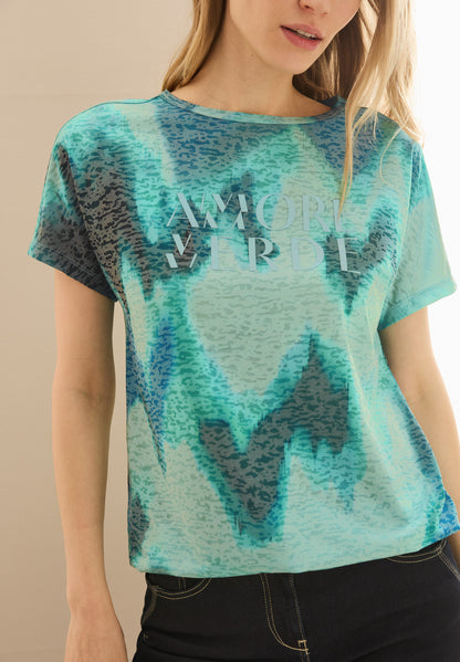 CECIL Print-Shirt Damen Grafisches Muster lässiger Look