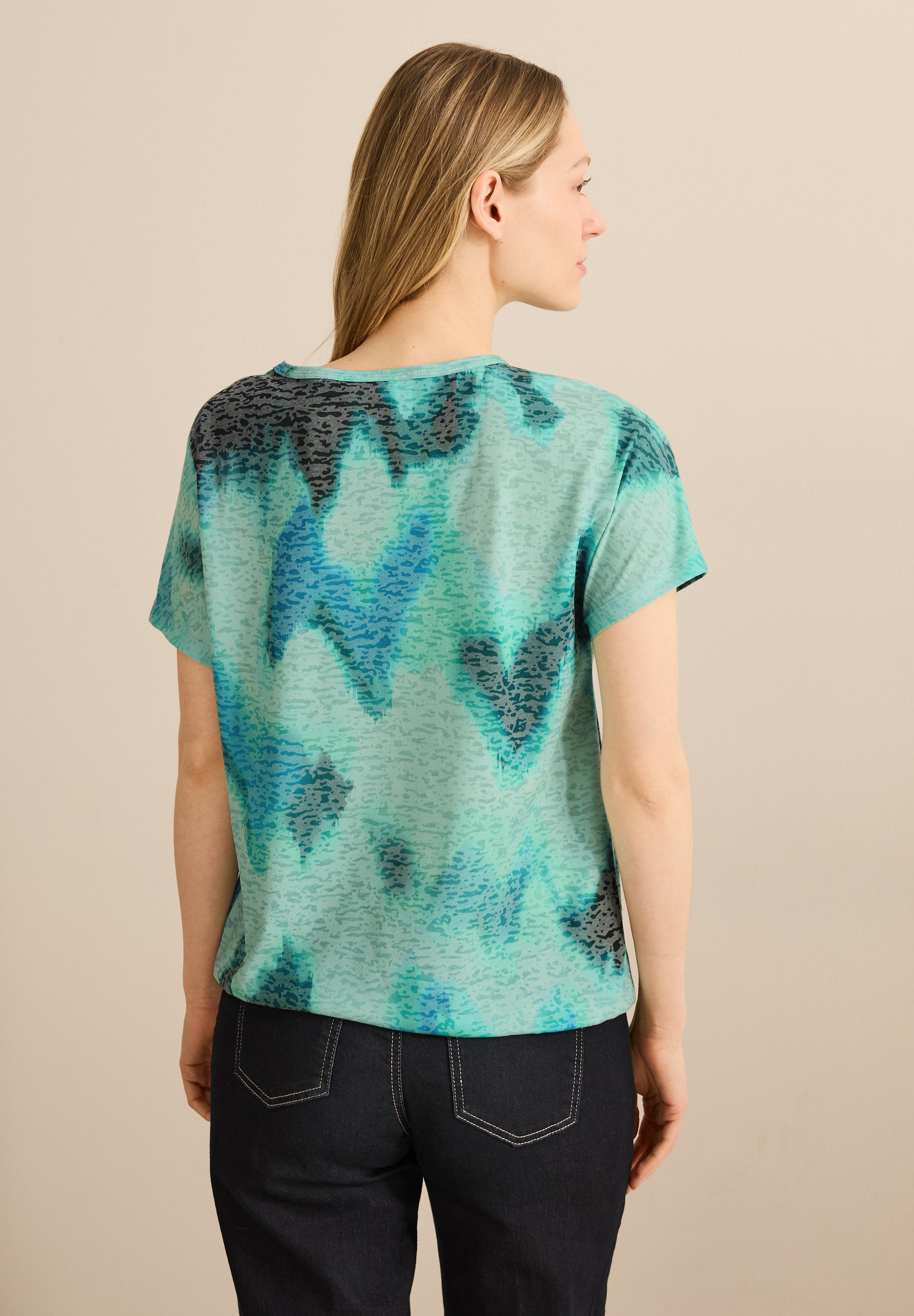 CECIL Print-Shirt Damen Grafisches Muster lässiger Look