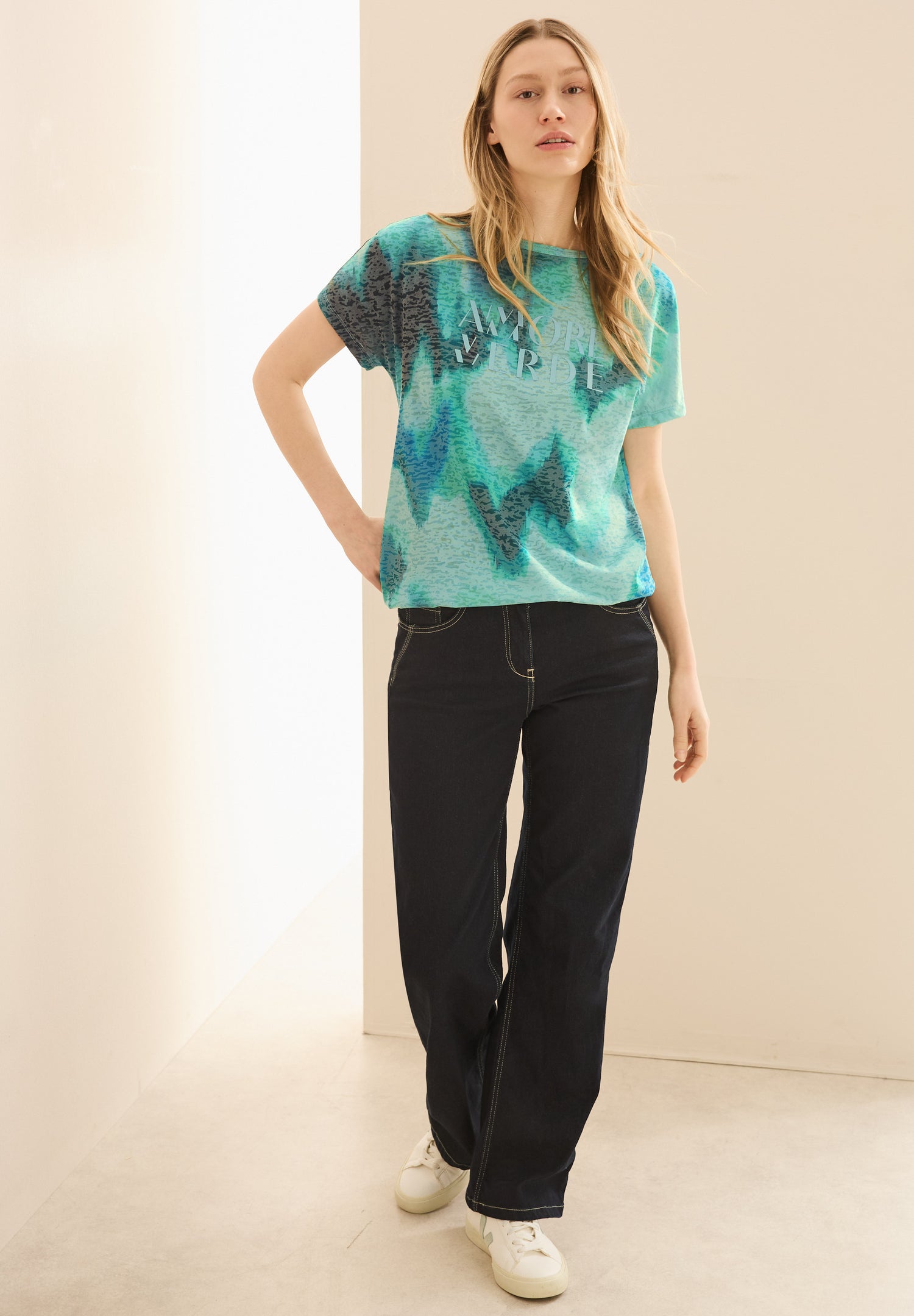 CECIL Print-Shirt Damen Grafisches Muster lässiger Look