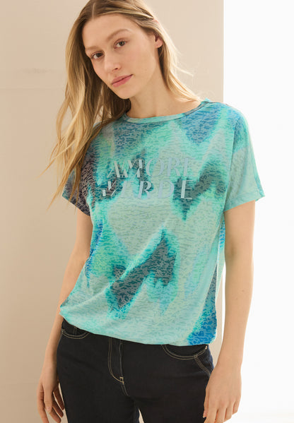 CECIL Print-Shirt Damen Grafisches Muster lässiger Look