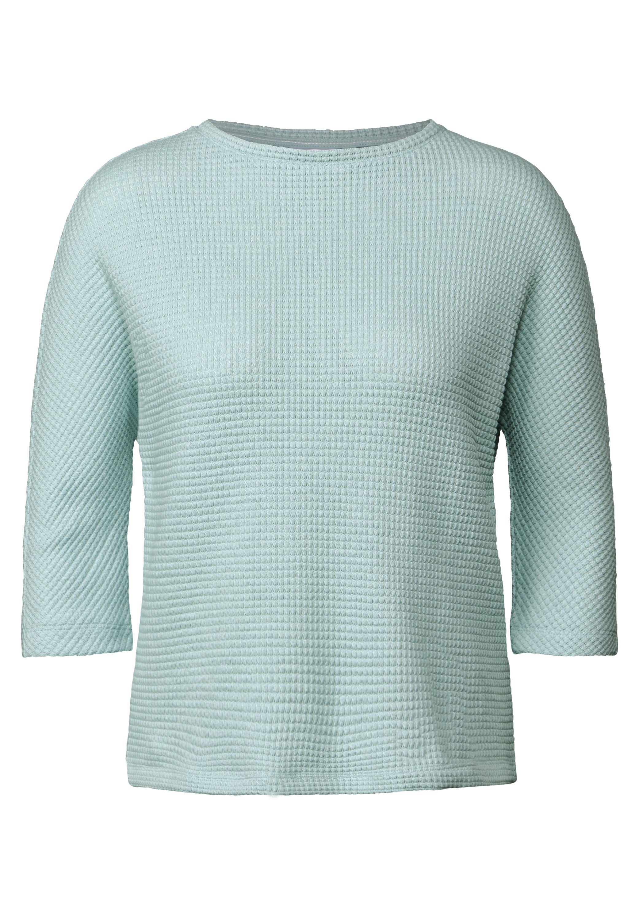 CECIL Strukturshirt Damen 3/4-Arm Stretchmaterial
