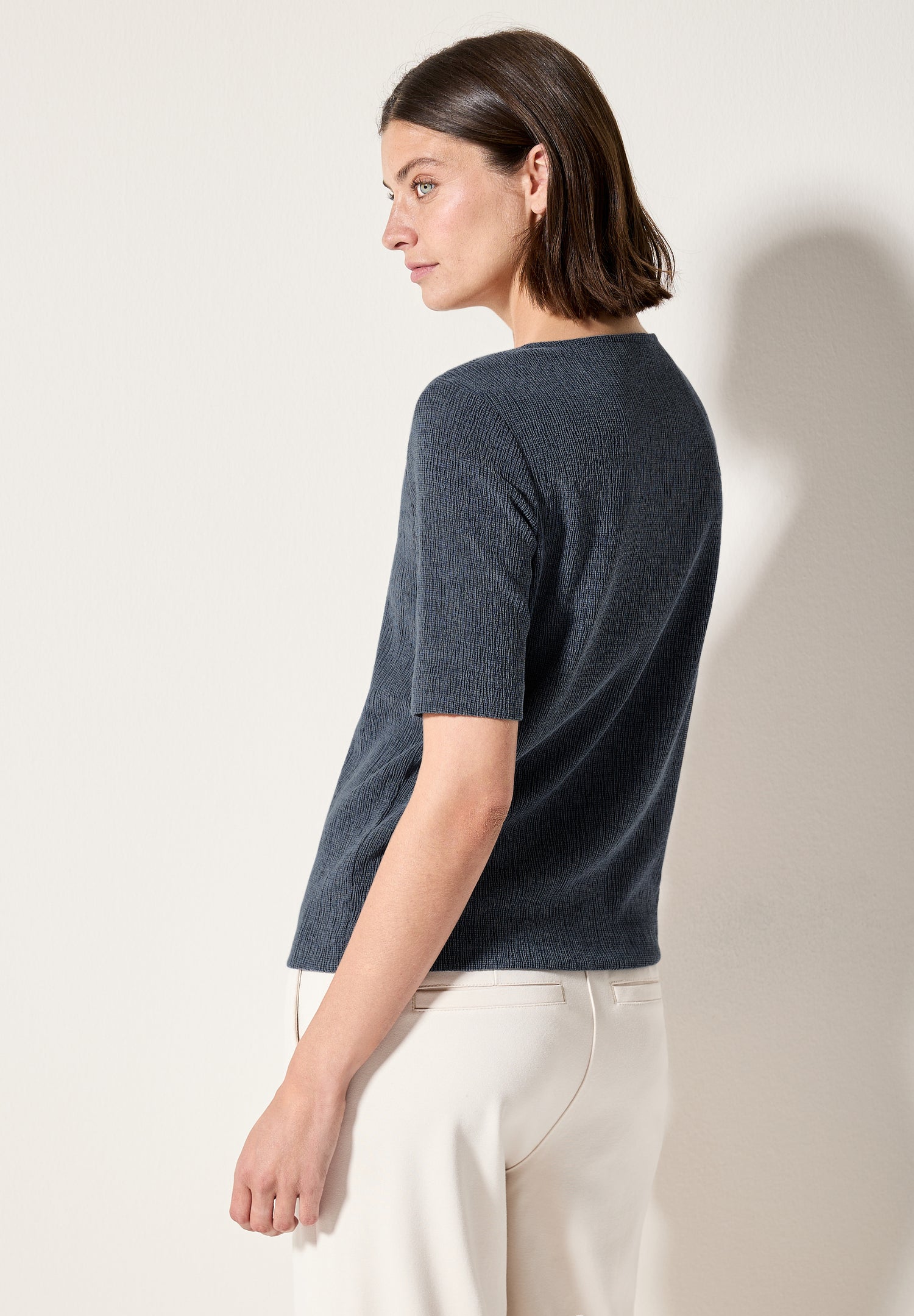 CECIL Crepe T-Shirt Damen rain