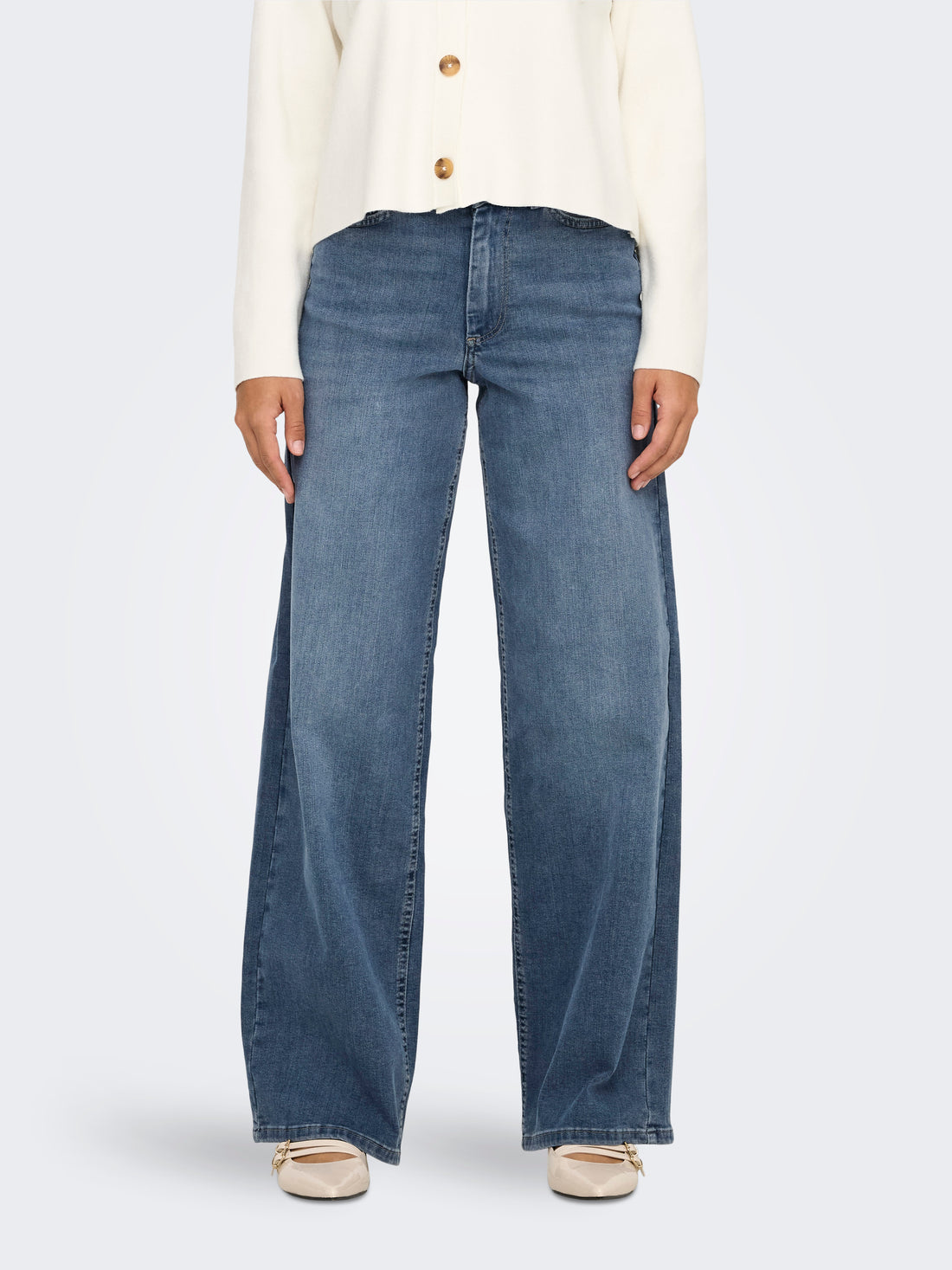 Bestseller Wide Fit Jeans Damen Bequeme Hohe Taille