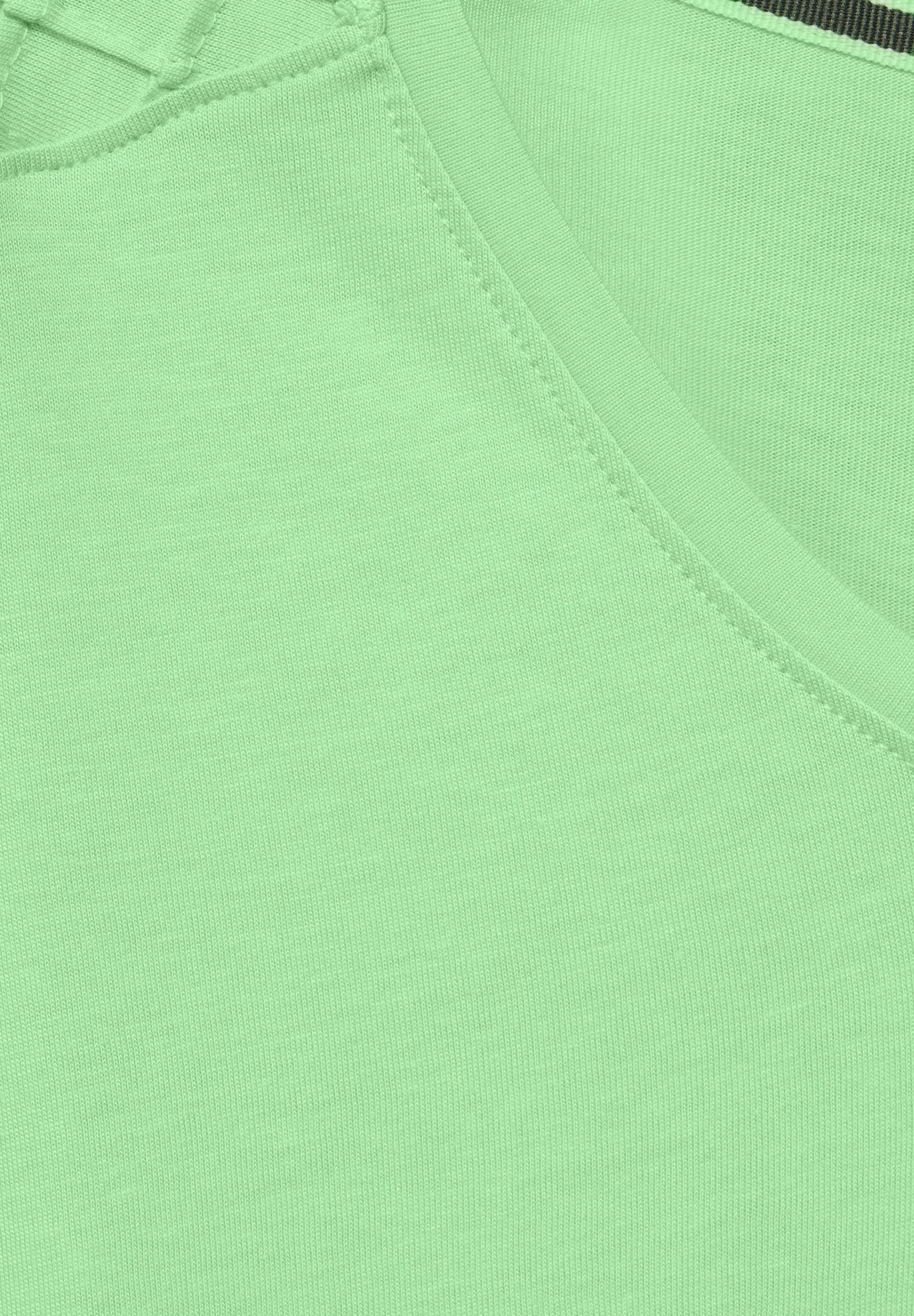 CECIL Damen Dekoratives Kurzarmshirt in Blau
