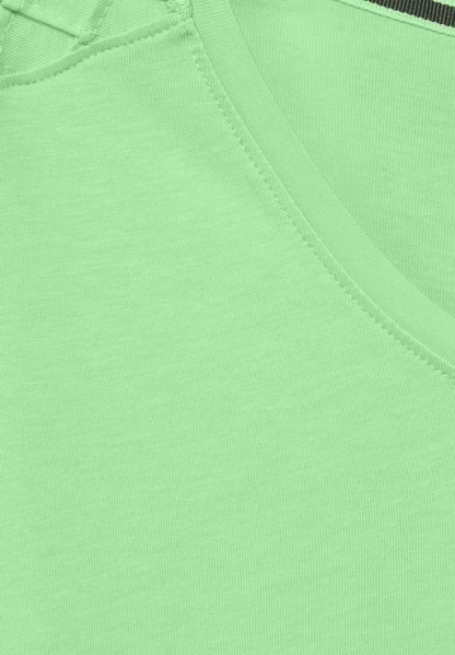 CECIL Damen Dekoratives Kurzarmshirt in Blau