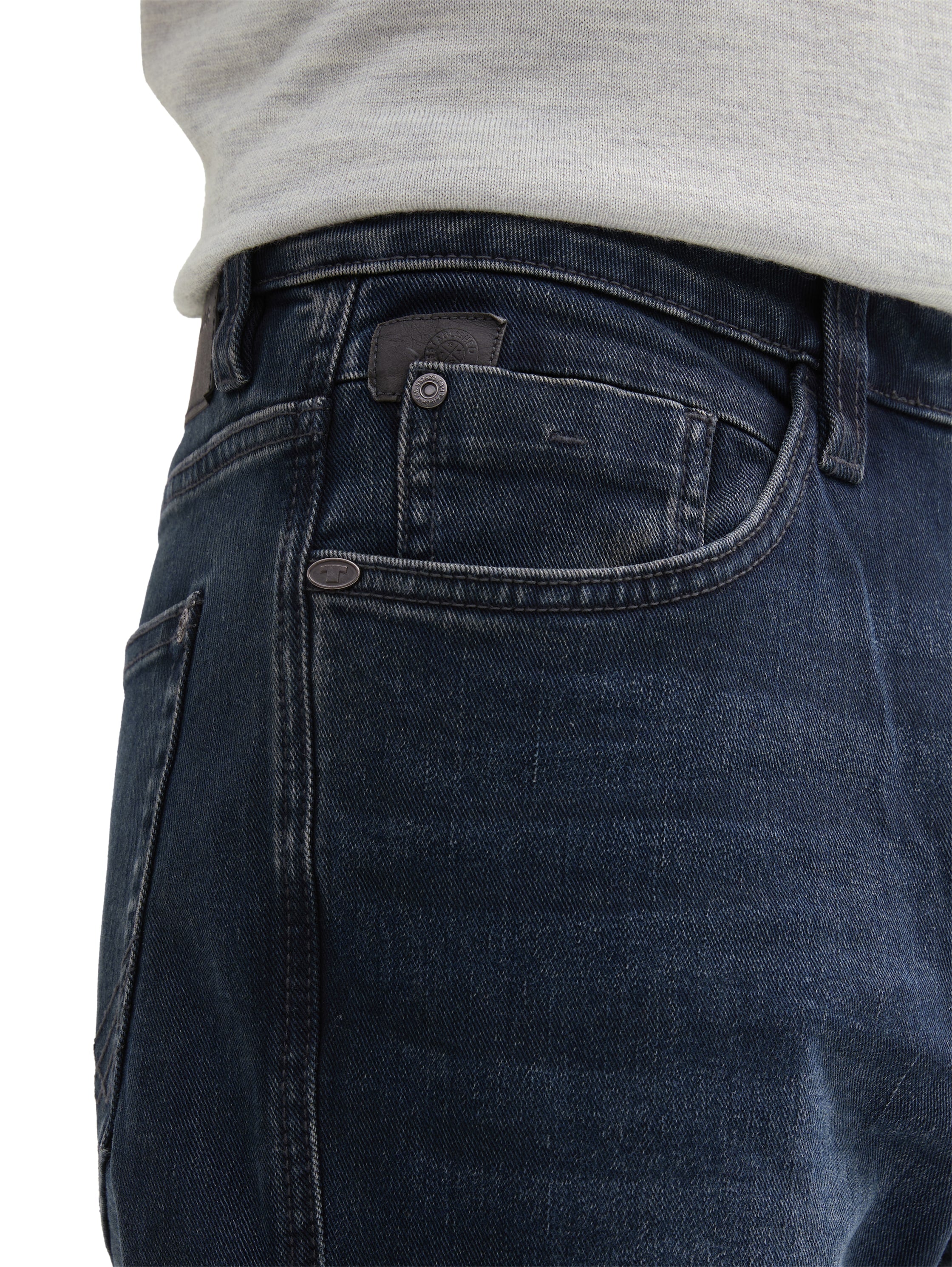Tom Tailor Denim Herren Jeans Josh Regular Slim mit Logo-Badge