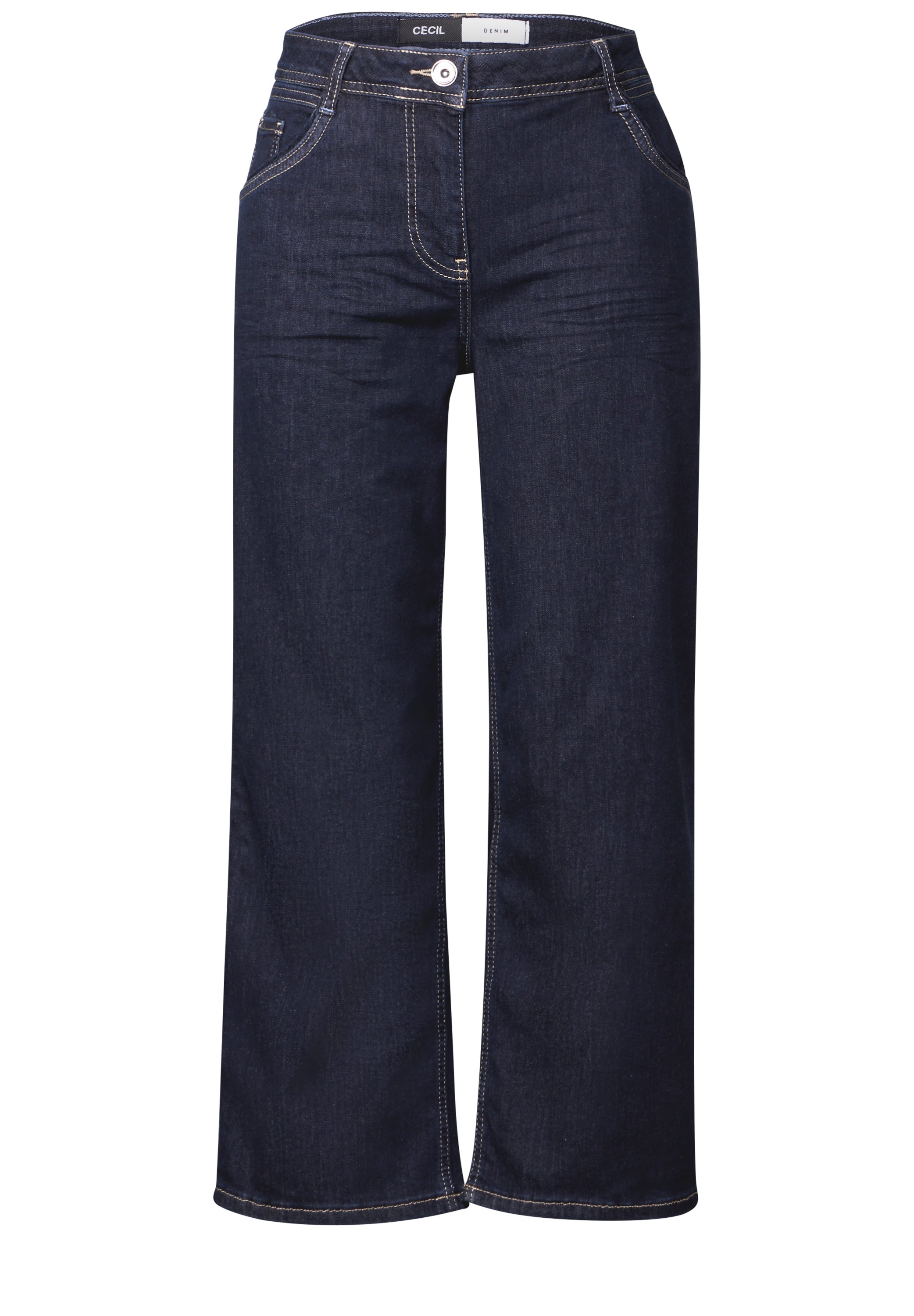CECIL Wide Leg Jeans Neele Damen Dunkelblau