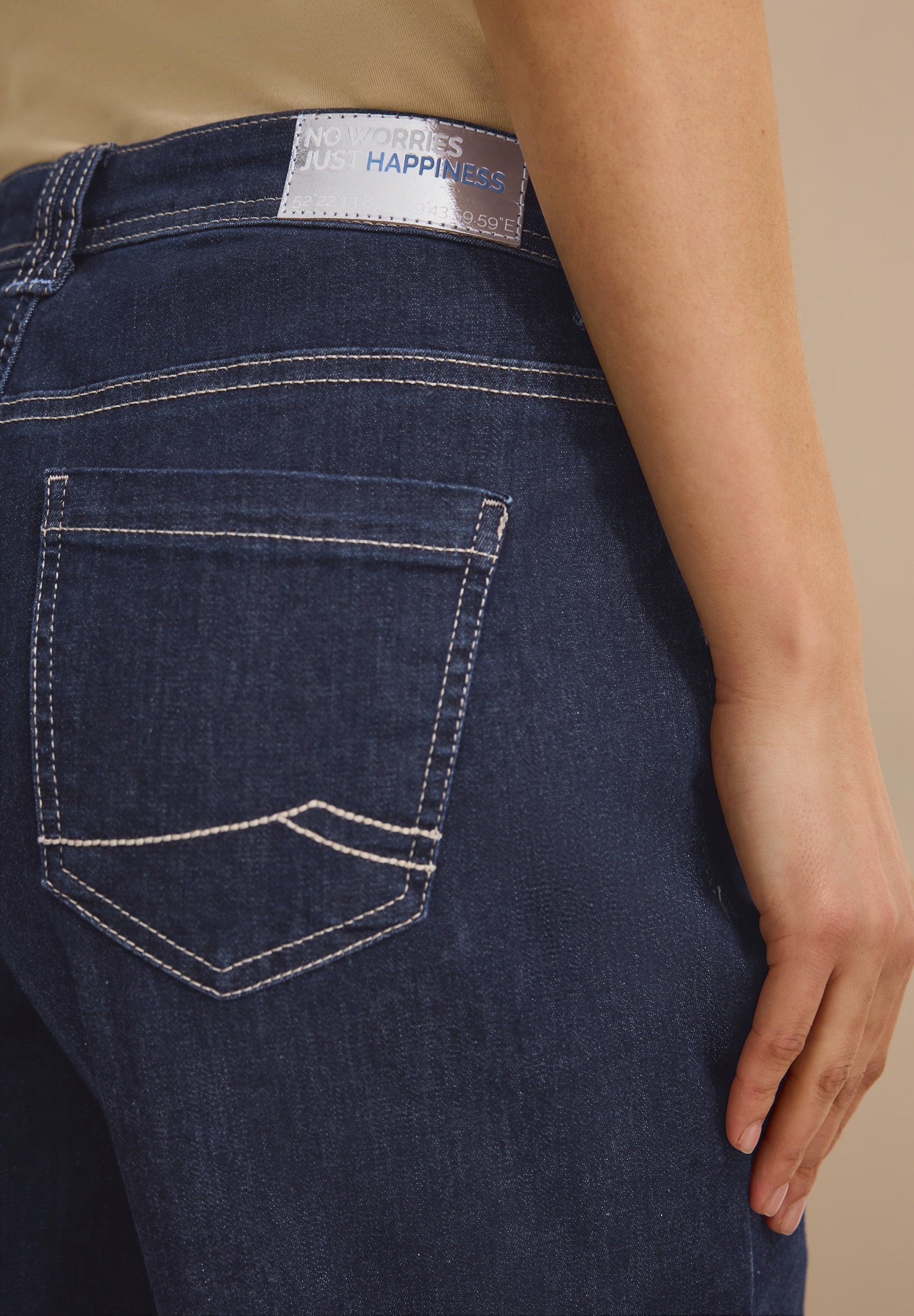 CECIL Wide Leg Jeans Neele Damen Dunkelblau