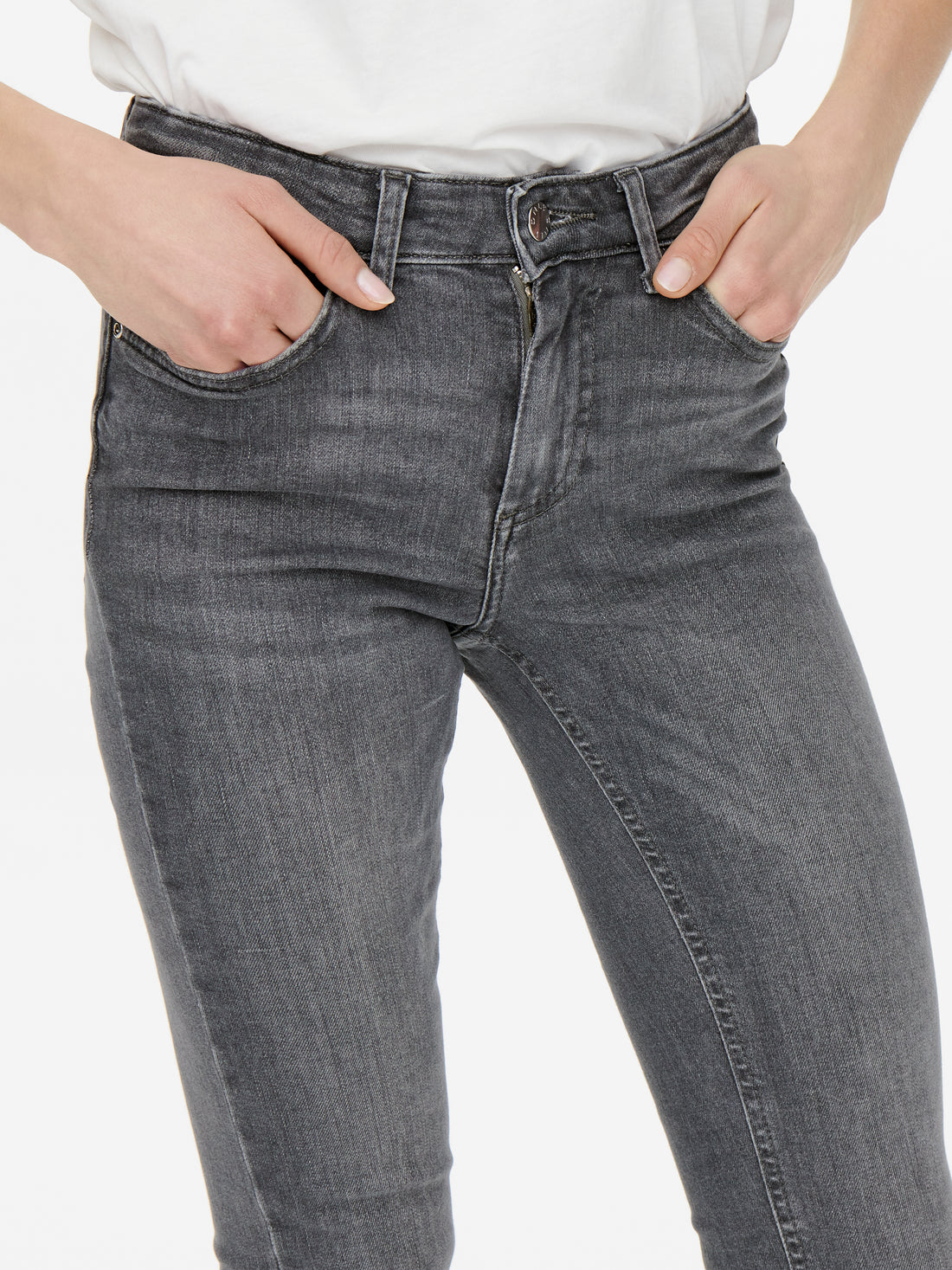 Bestseller Flared Fit Jeans Damen Schlaghose Mittlere Taille