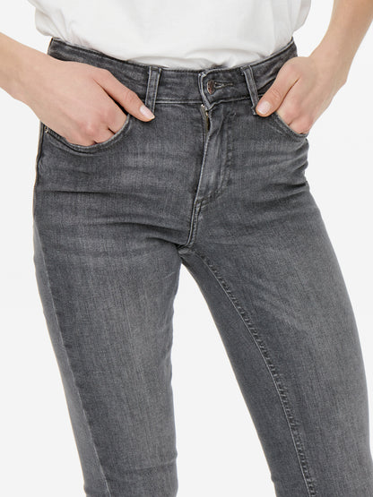 Bestseller Flared Fit Jeans Damen Schlaghose Mittlere Taille