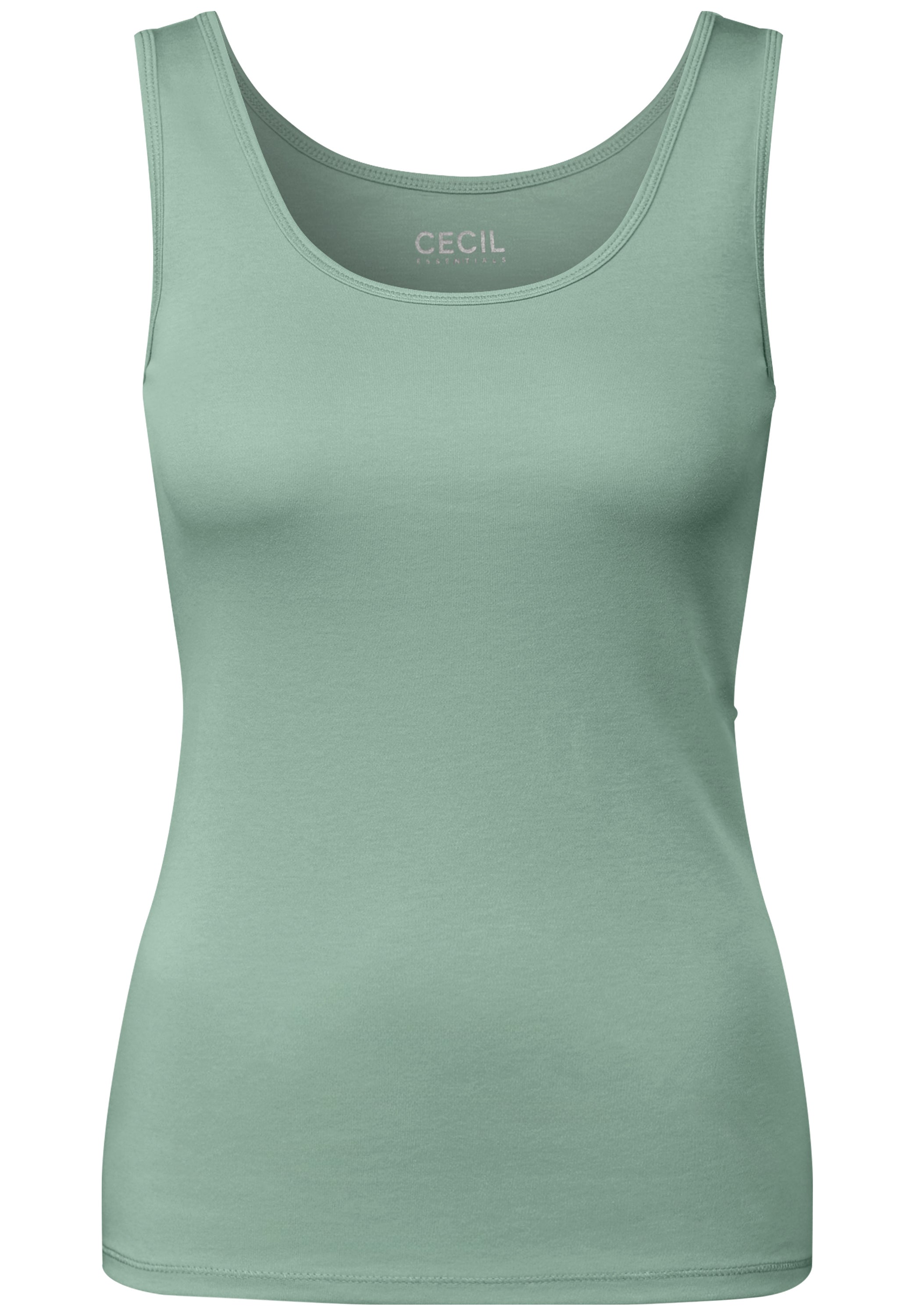 CECIL Basic Top Damen Ärmellos Baumwolle