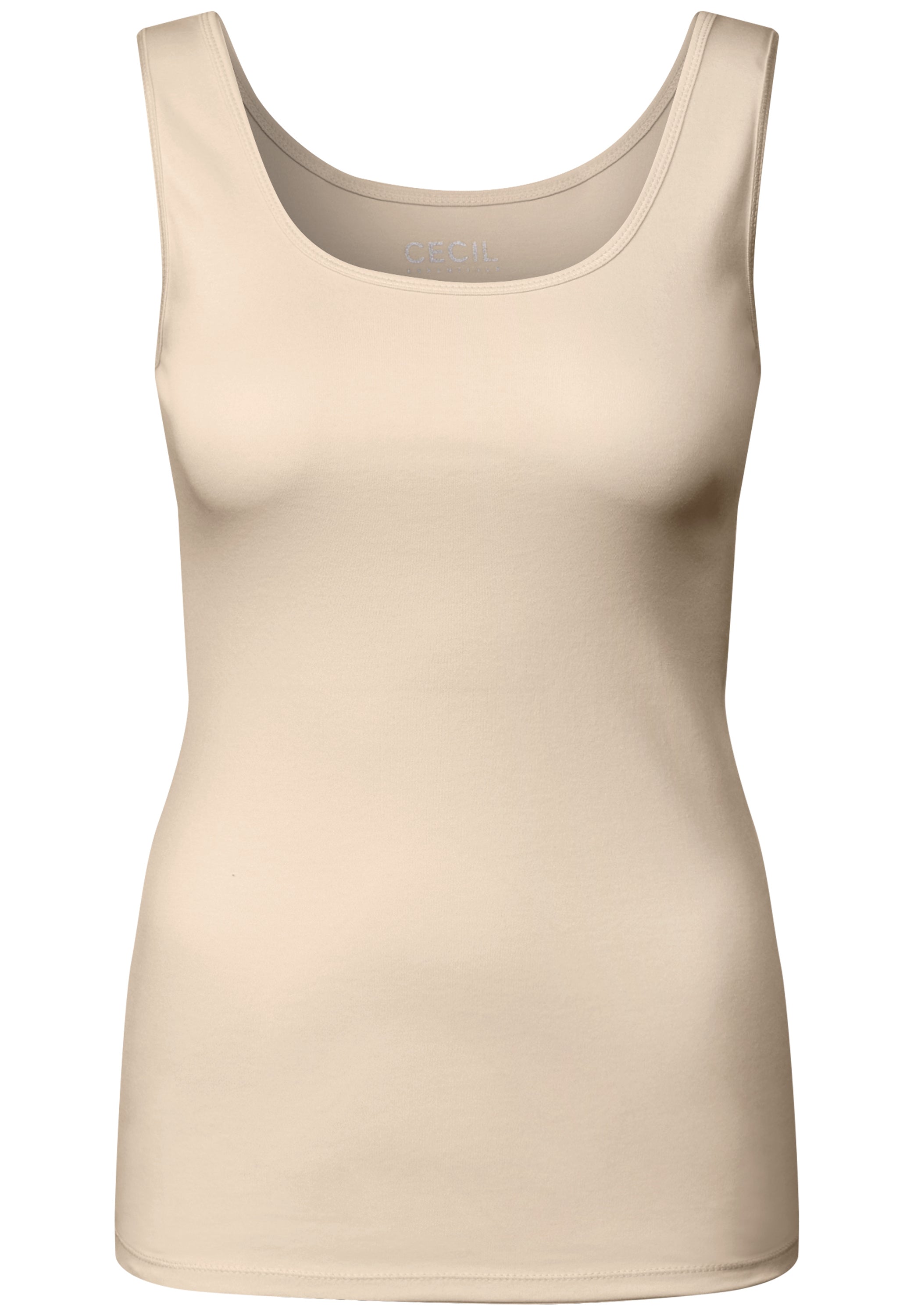 CECIL Basic Top Damen Ärmellos Baumwolle