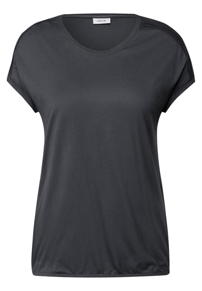 CECIL Damen T-Shirt mit Detail an der Schulter